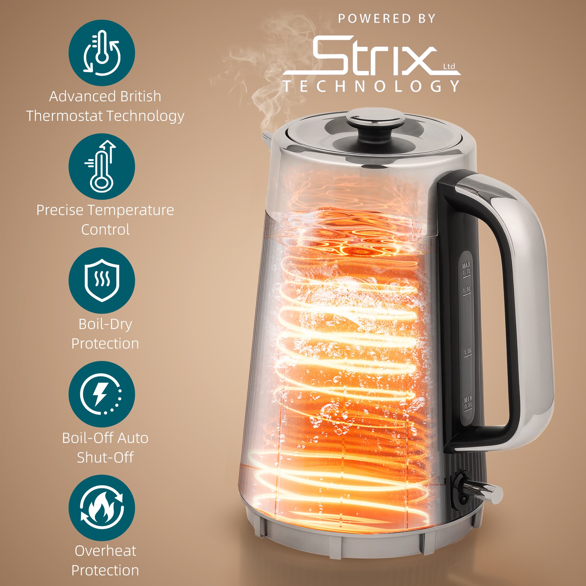 Effortless Mornings with this Premium Black Kettle & Toaster Set - image 3