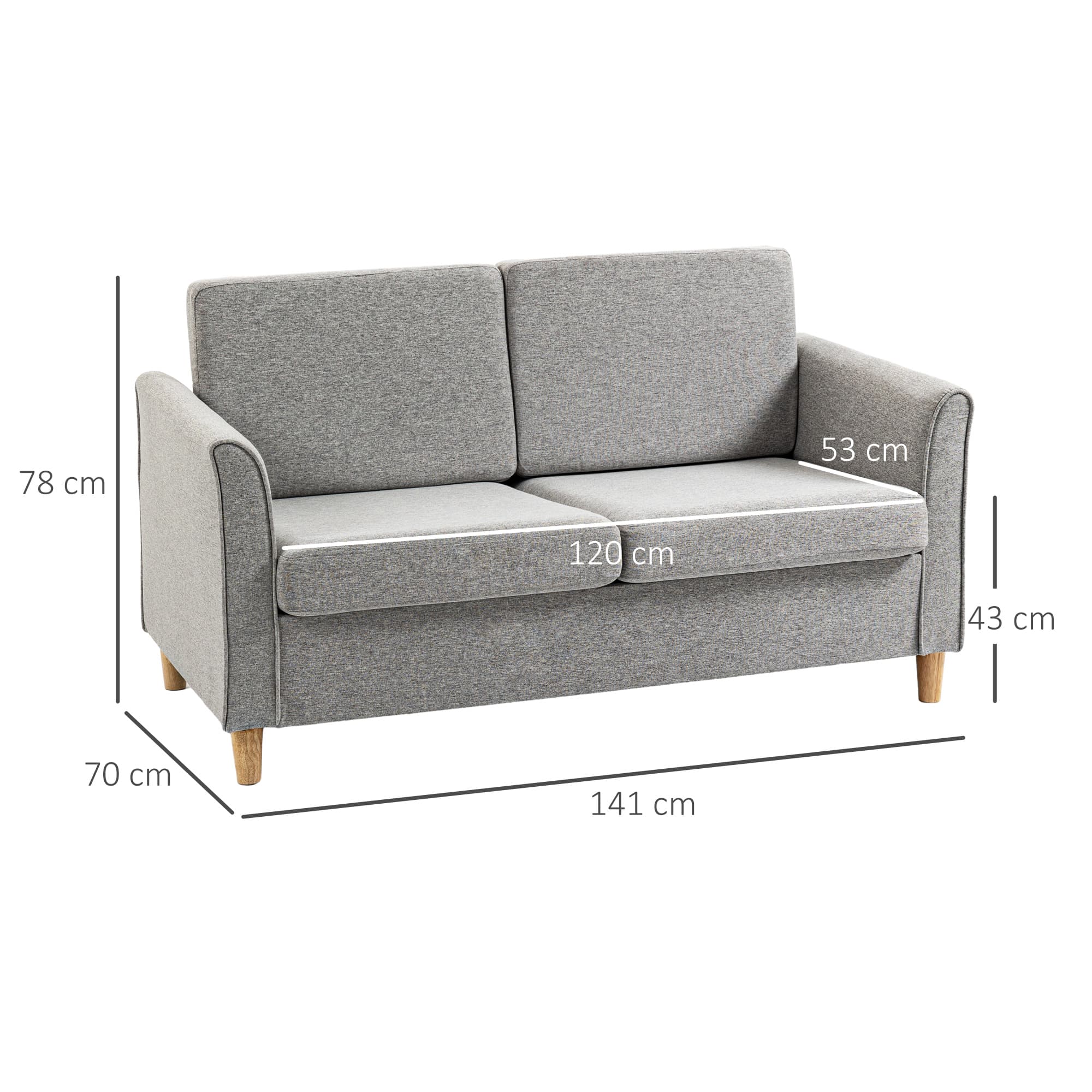 Transform Your Space with this Modern 2 Seater Sofa - image 2