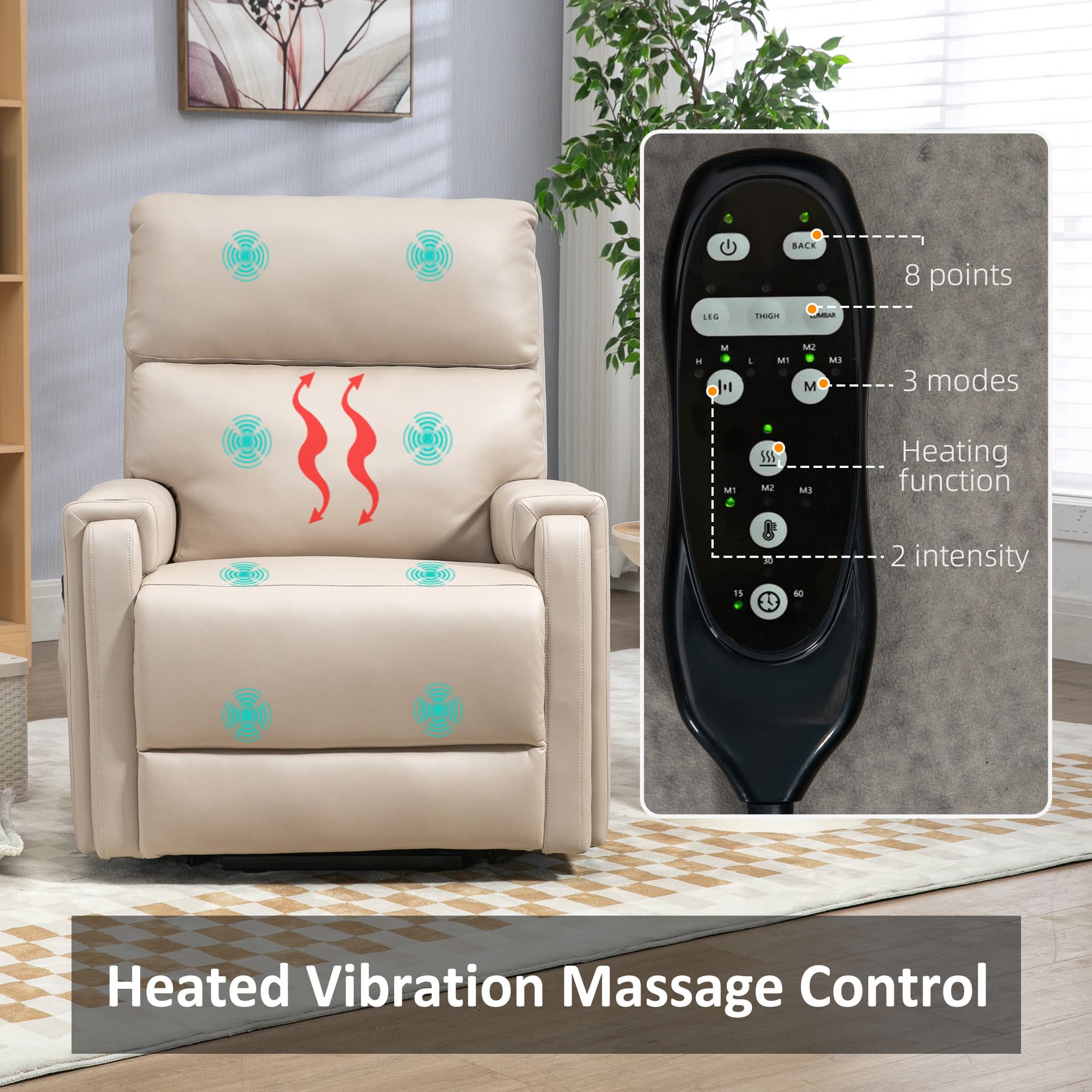 Effortless Comfort: Beige Electric Riser Recliner Chair - image 3
