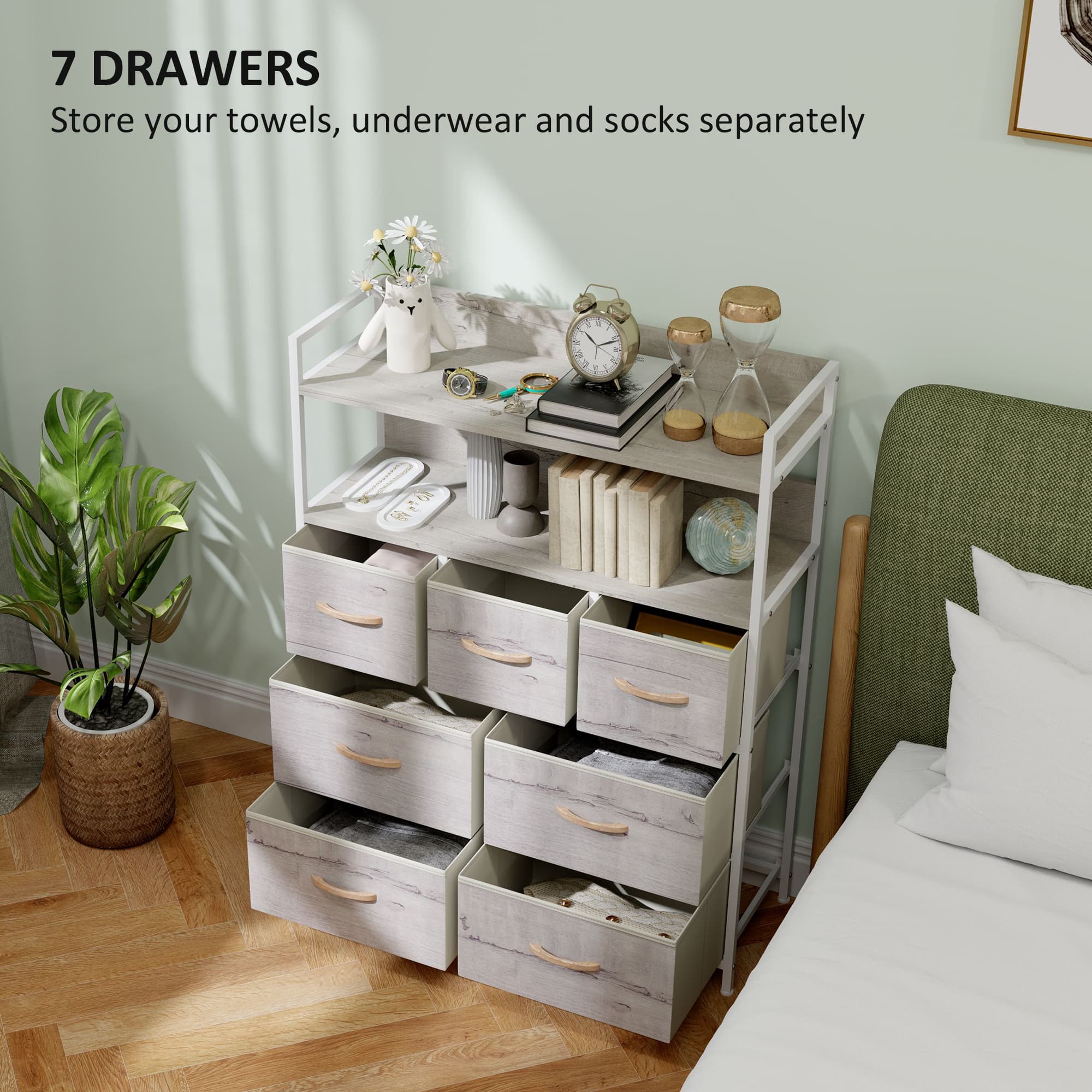 Rustic 7-Drawer Fabric Chest for Effortless Storage - image 5