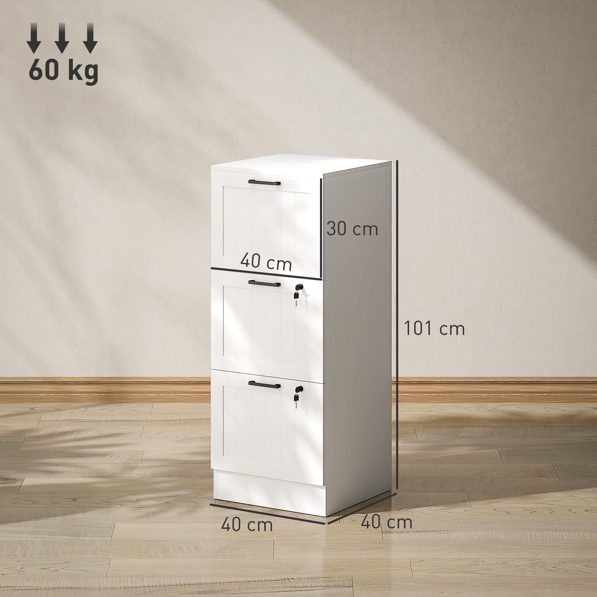 Transform Your Workspace with this Secure 3-Drawer Filing Cabinet - image 4