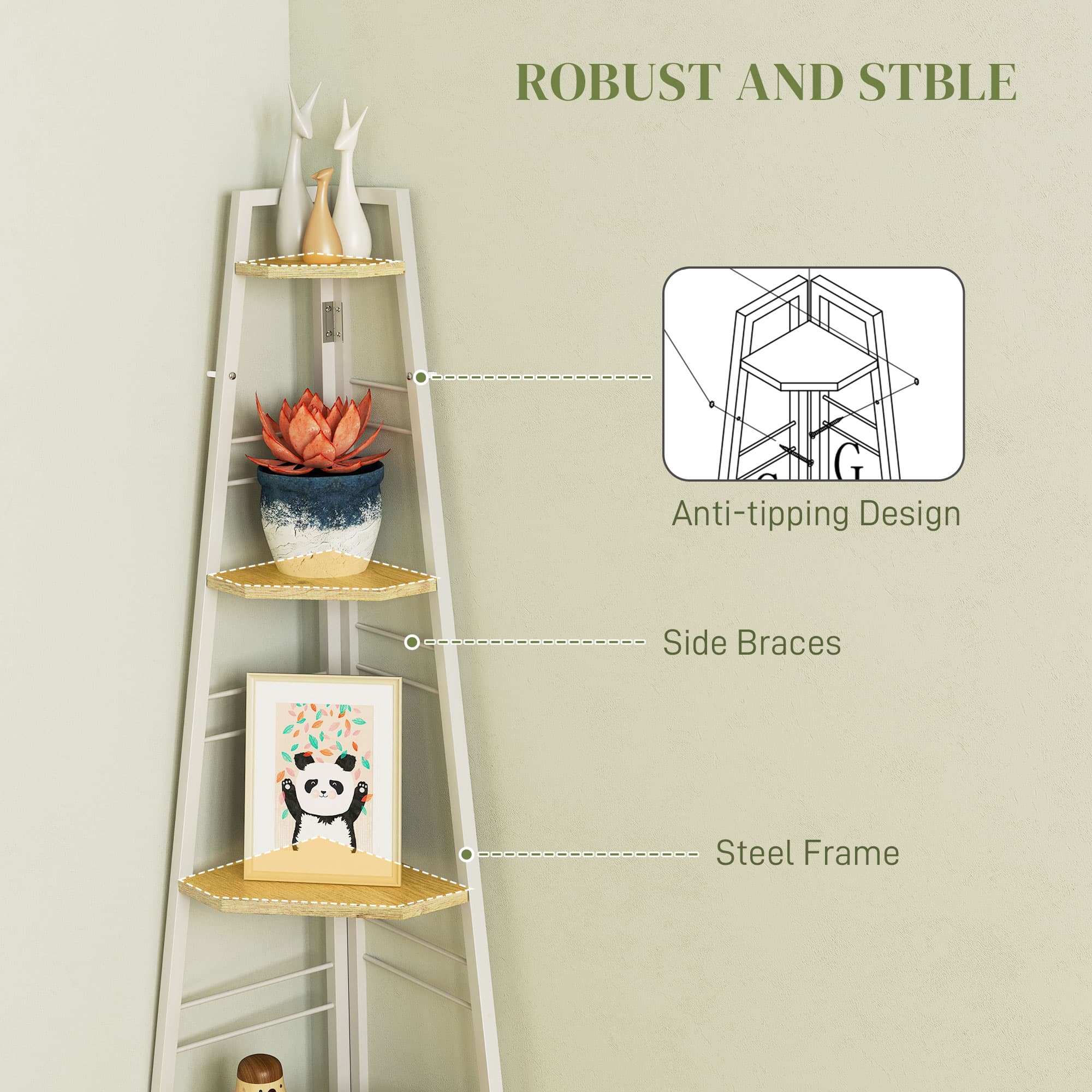 Transform Empty Corners with this 5-Tier Ladder Shelf - image 4