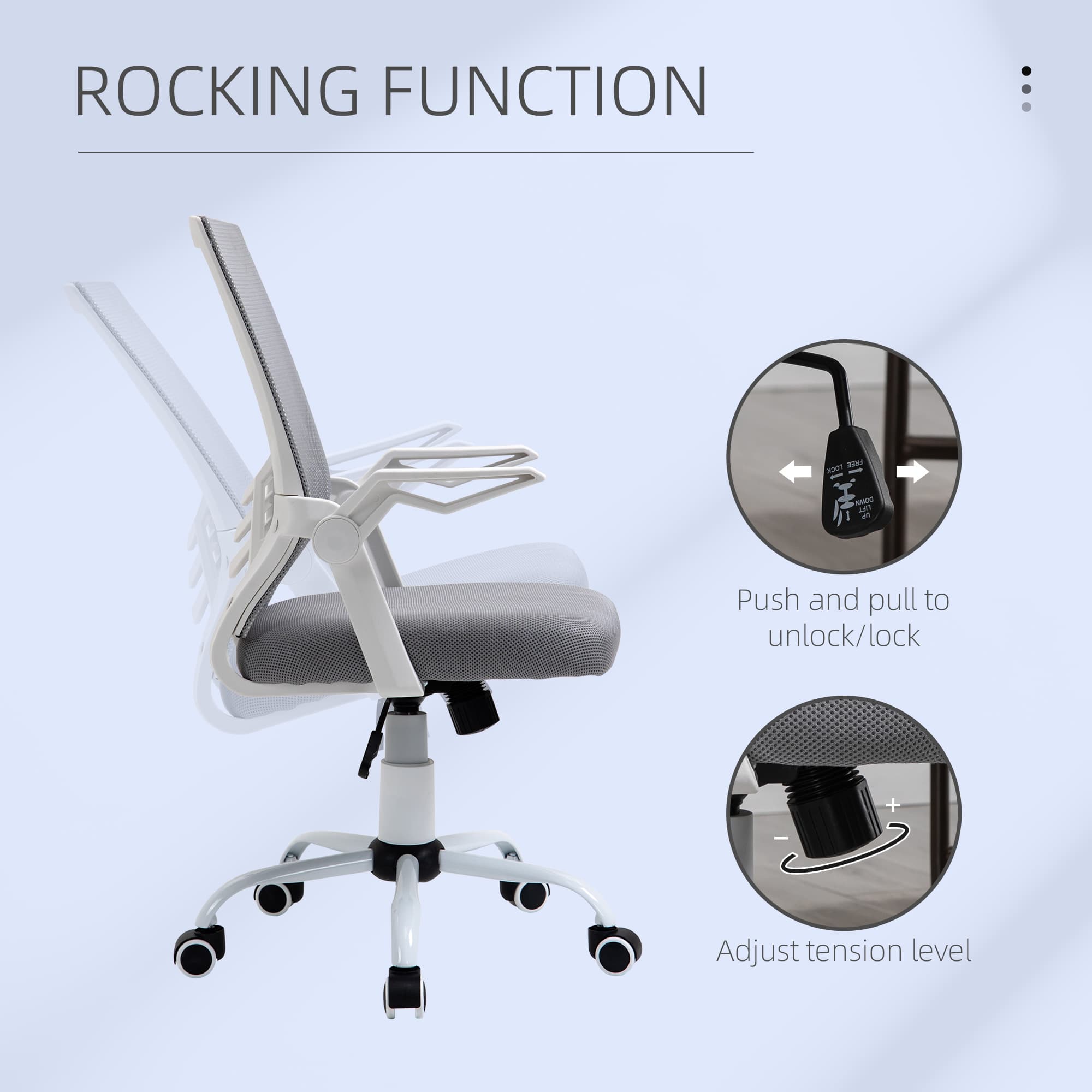 Transform Your Workspace with this Ergonomic Grey Mesh Desk Chair - image 3