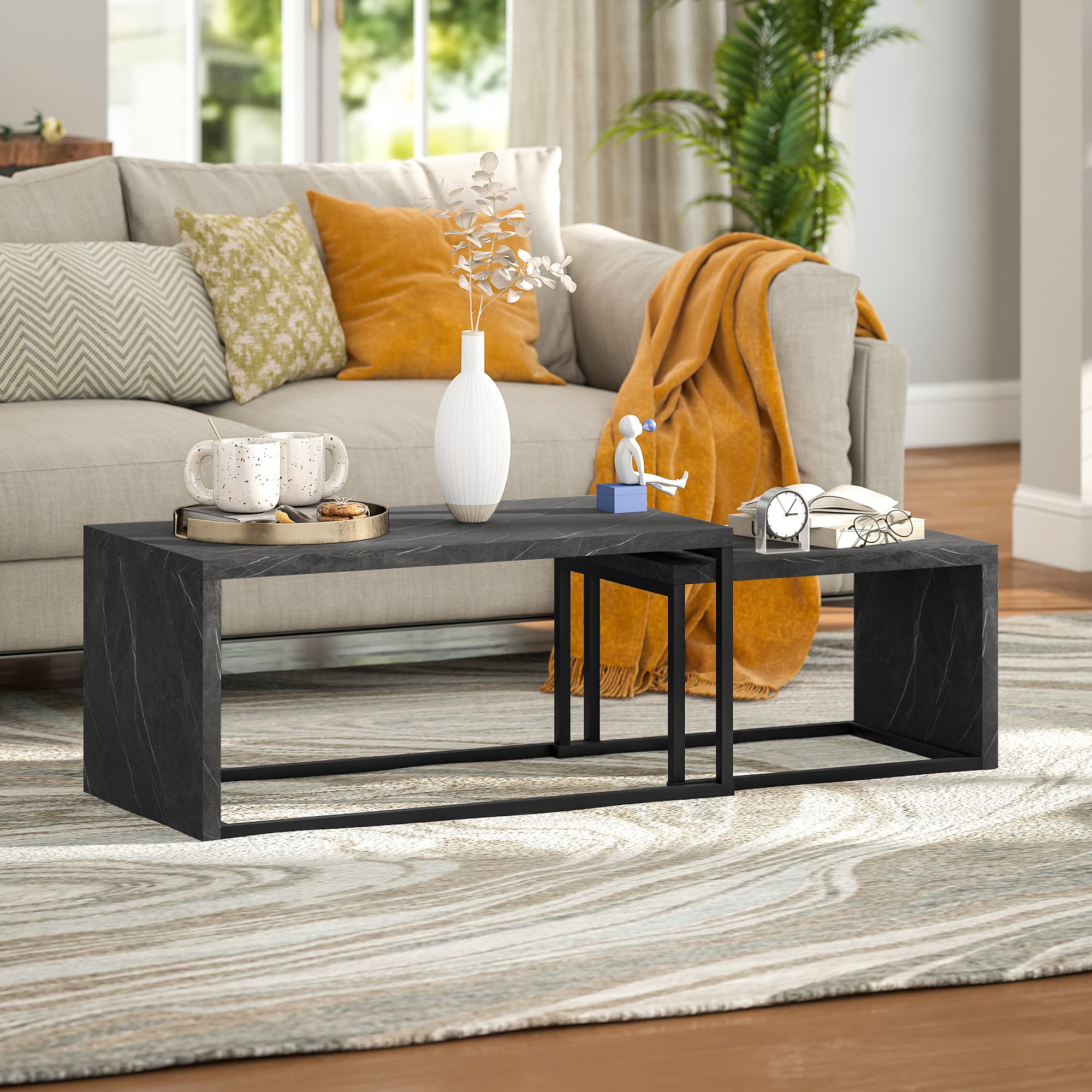 Transform Your Living Room With Industrial Nesting Tables - image 1