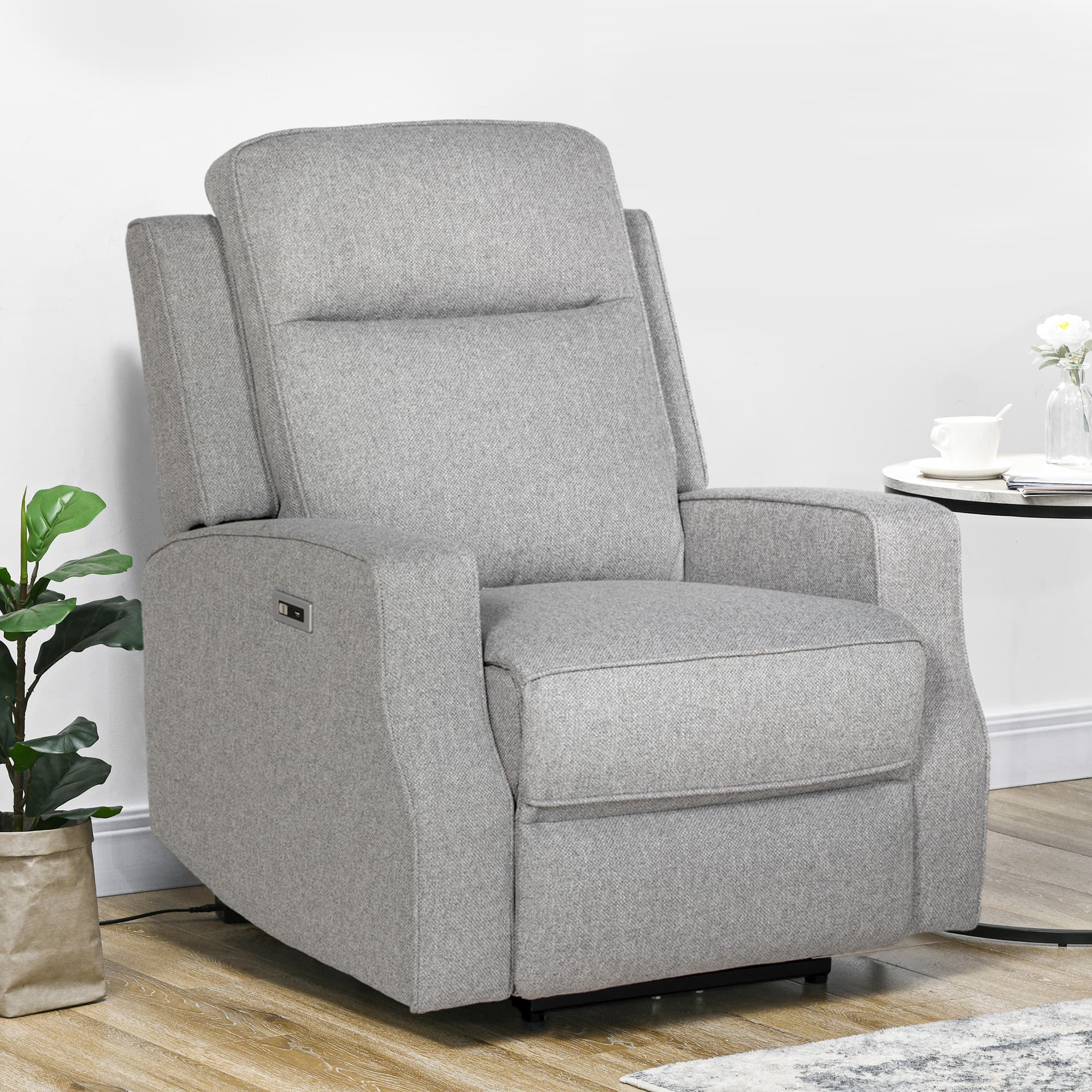 Discover Premium Comfort: Grey Electric Reclining Chair - image 4