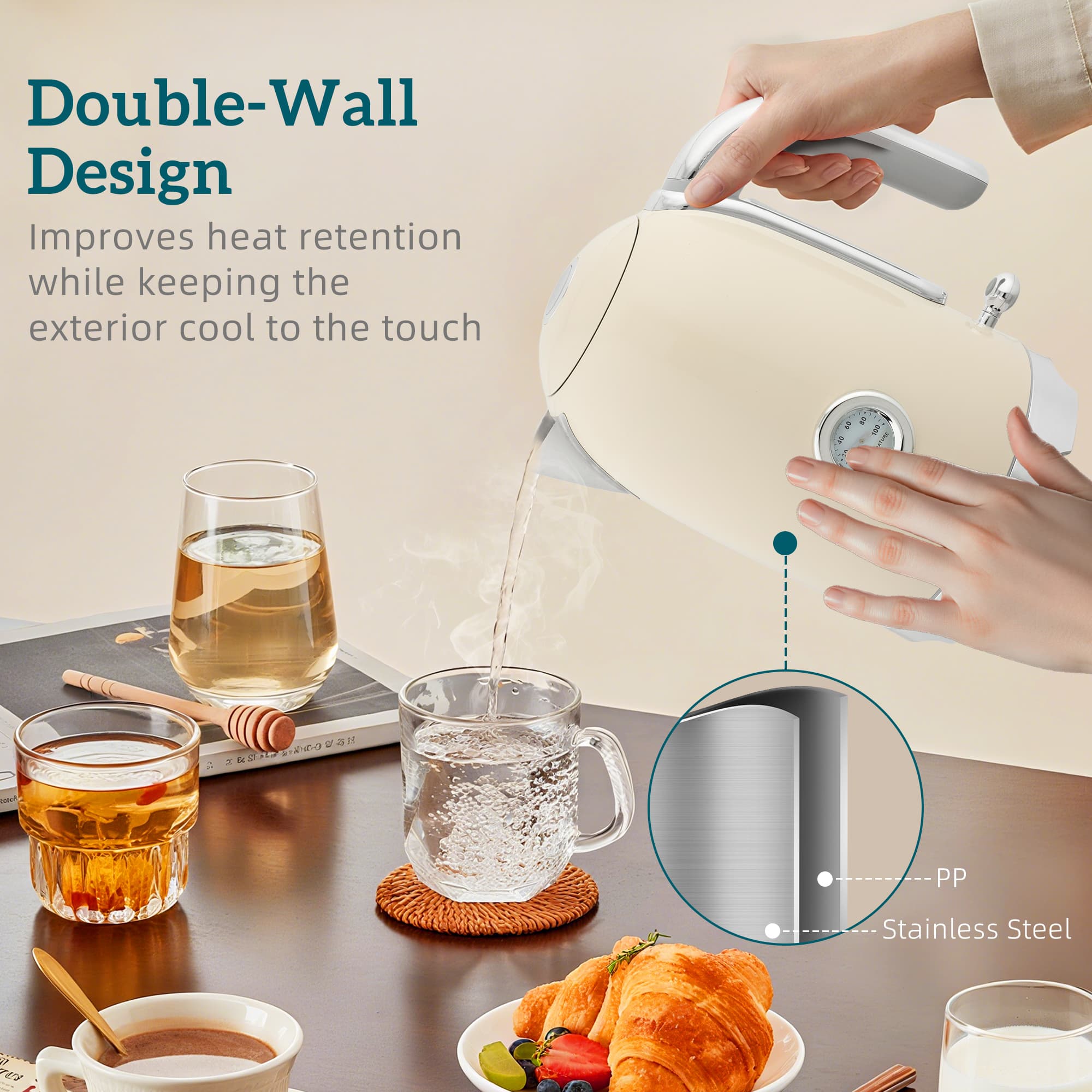 Transform Your Mornings with this Cream Retro Breakfast Set - image 4