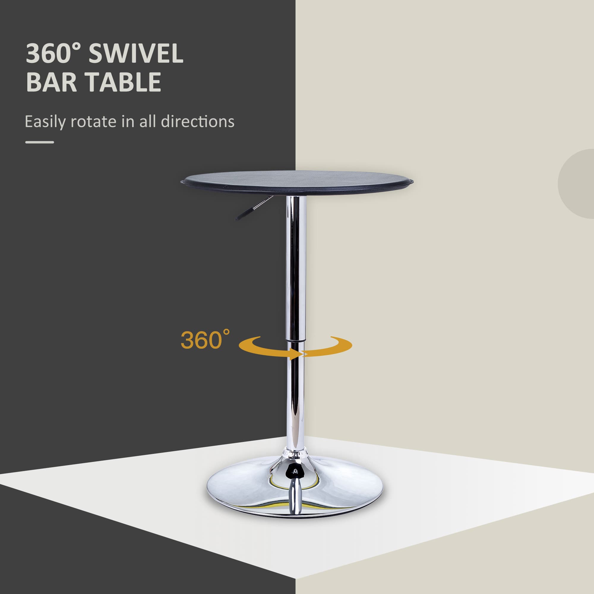 Transform Your Space with this Adjustable Swivel Bar Table - image 2