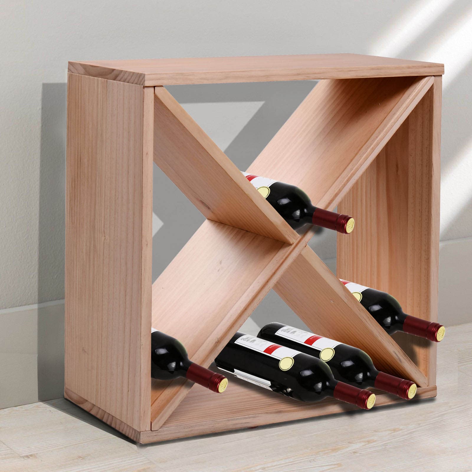 Natural Wooden Wine Rack for 24 Bottles - image 5