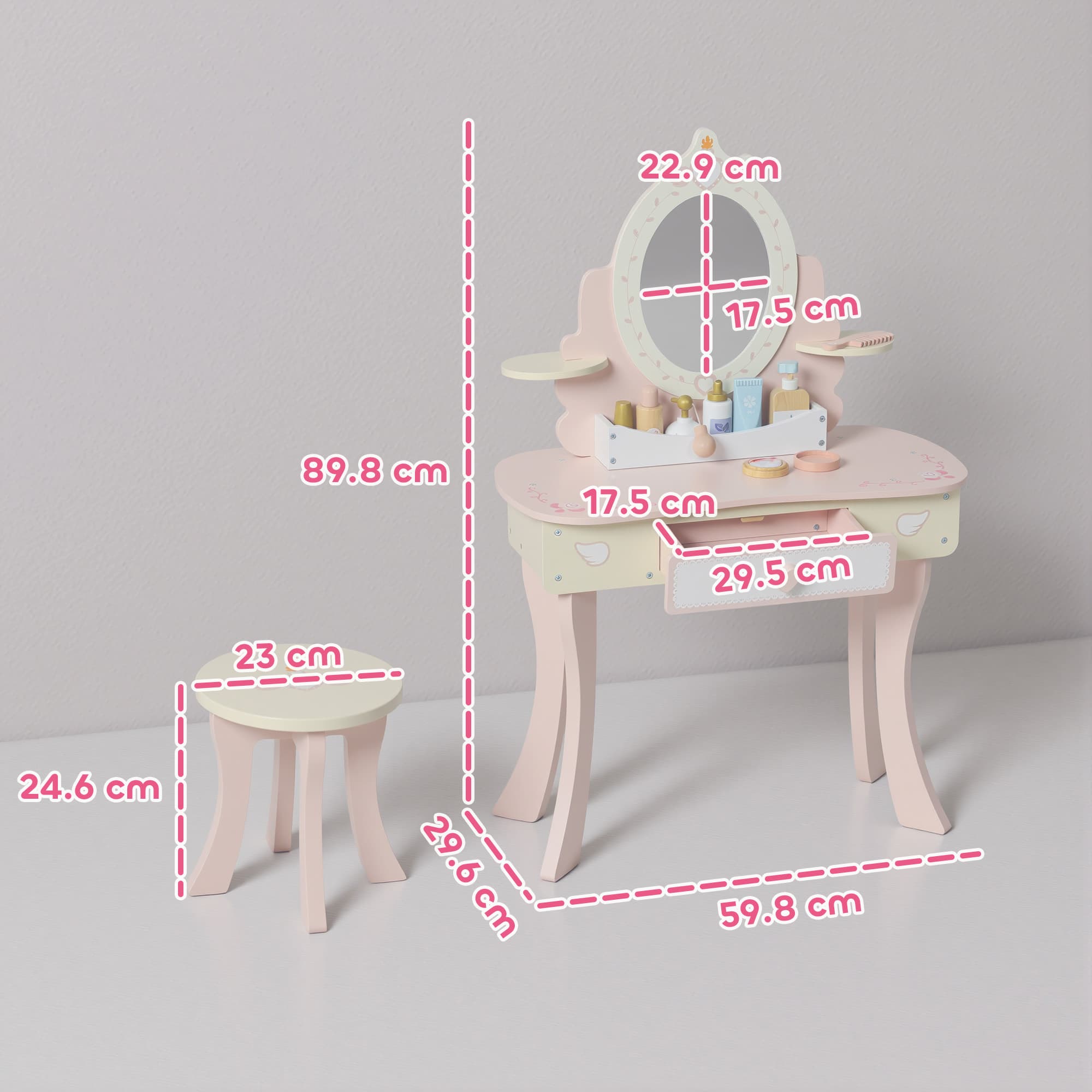 Transform Their Playtime With This Pink 2-in-1 Vanity Set - image 1