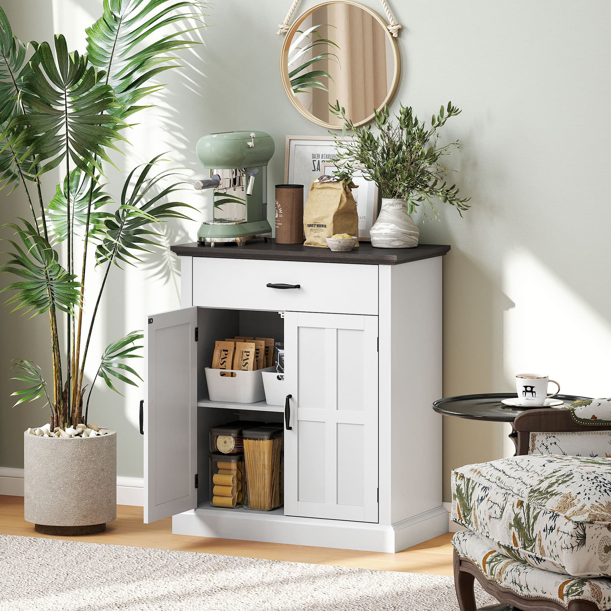 Transform Your Space with this White Farmhouse Sideboard - image 3