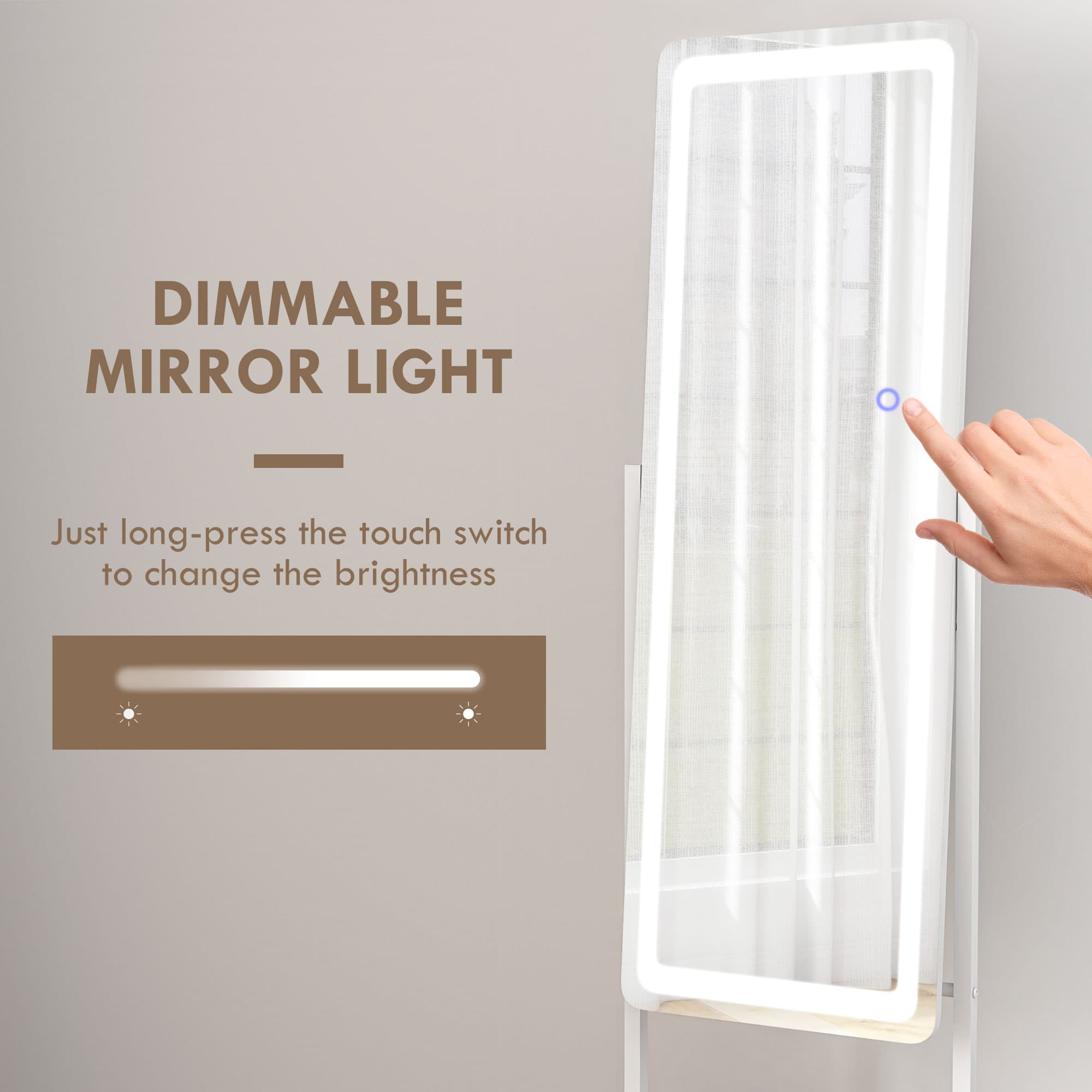 Effortless Styling with this LED Full Length Dressing Mirror - image 5