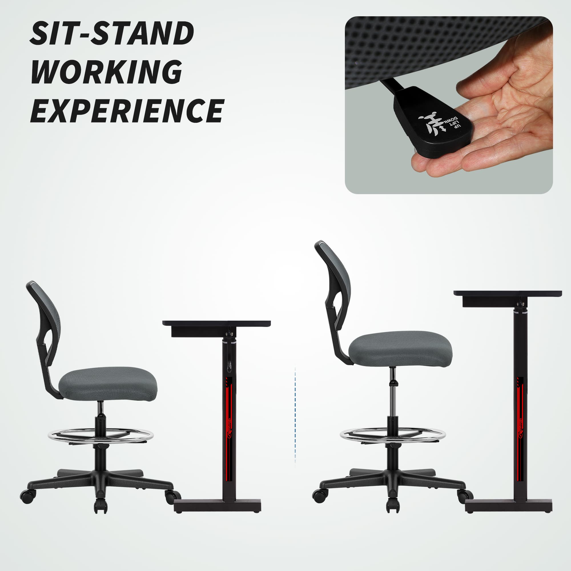 Transform Your Posture with this Ergonomic Drafting Chair - image 3