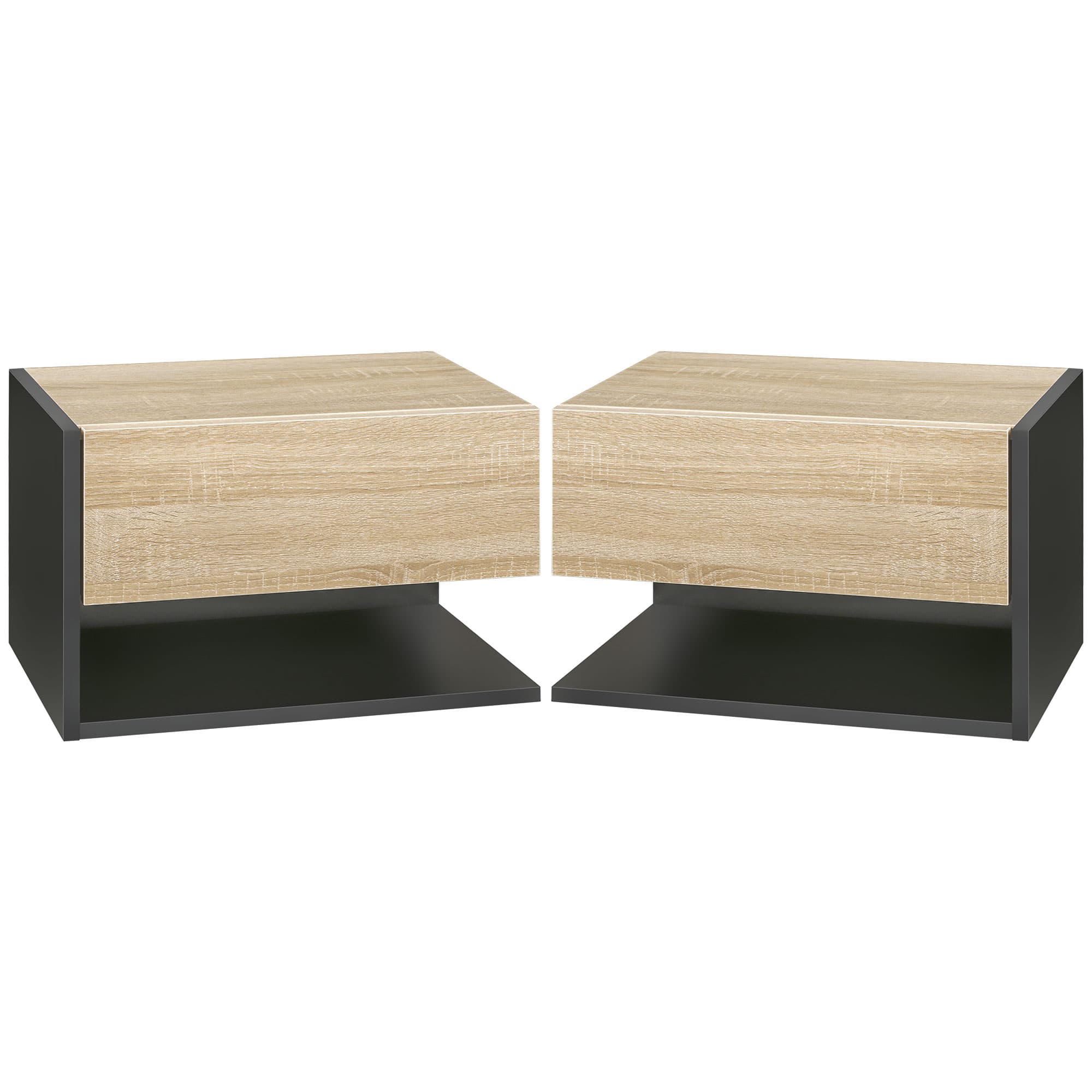 Wall Mounted Bedside Tables with Drawer and Shelf - image 6