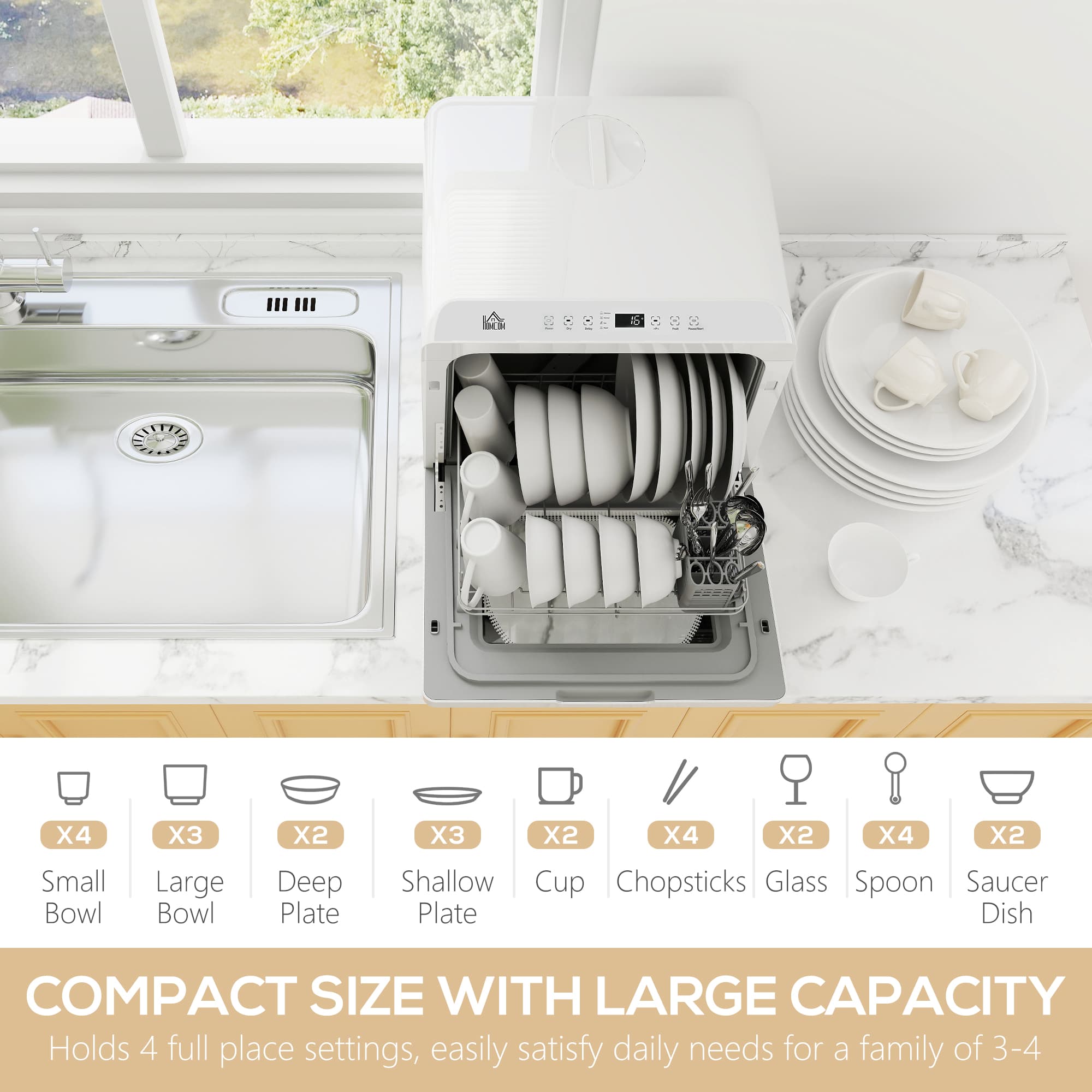 Effortless Cleaning with our Premium Table Top Dishwasher - image 1