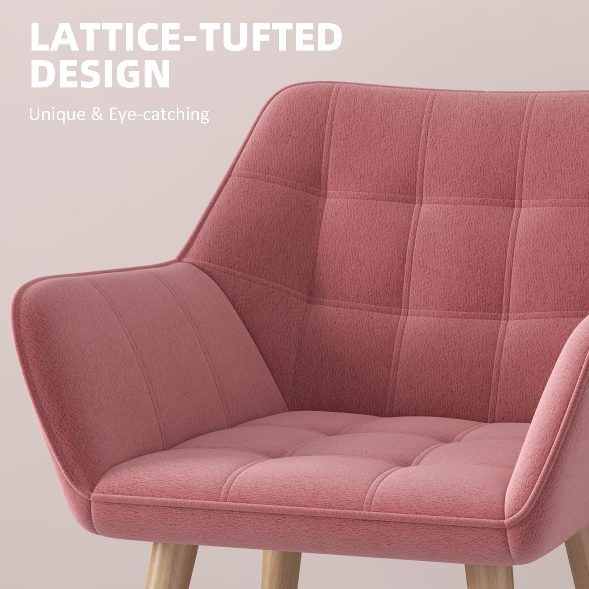 Transform Your Space with Two Pink Velvet Accent Chairs - image 5