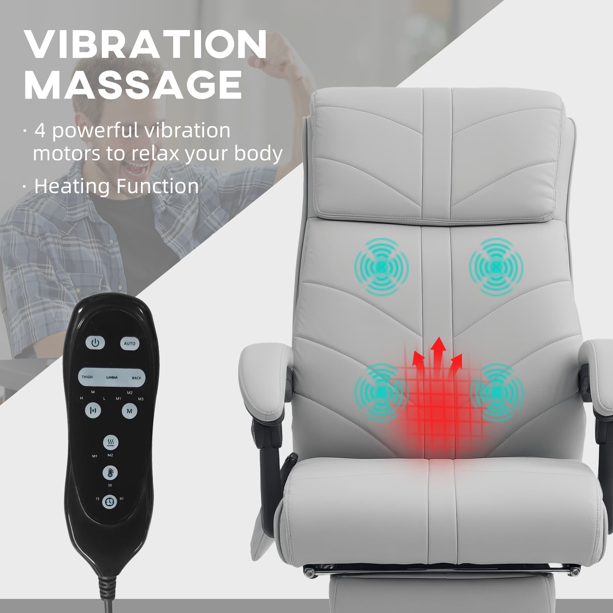 Transform Your Workday with this Heated Massage Office Chair - image 5