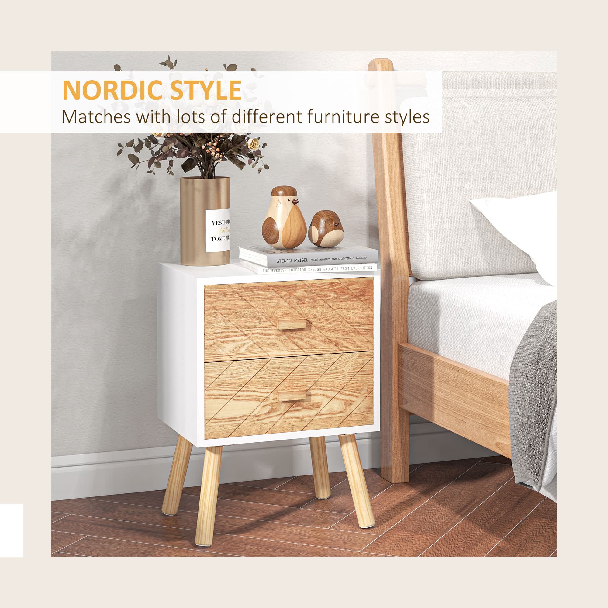 Transform Your Bedroom with this Modern Bedside Table Set - image 2