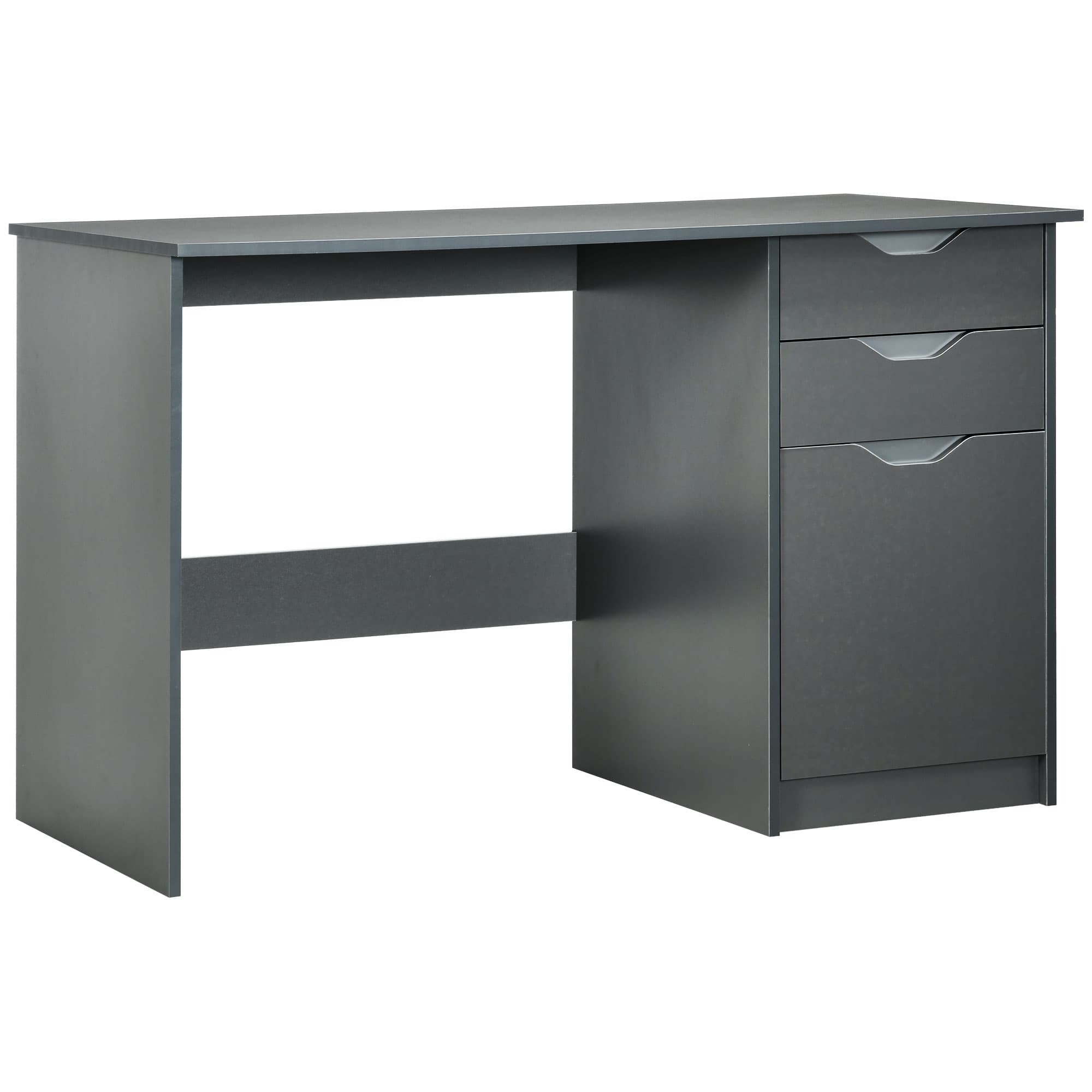 Transform Your Workspace with this High Gloss Grey Desk - Grey