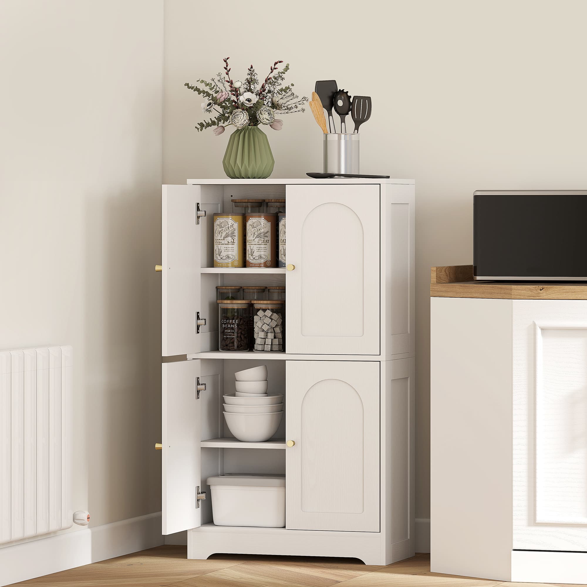 Transform Your Space With This Elegant 4-Door Storage Cabinet - image 1