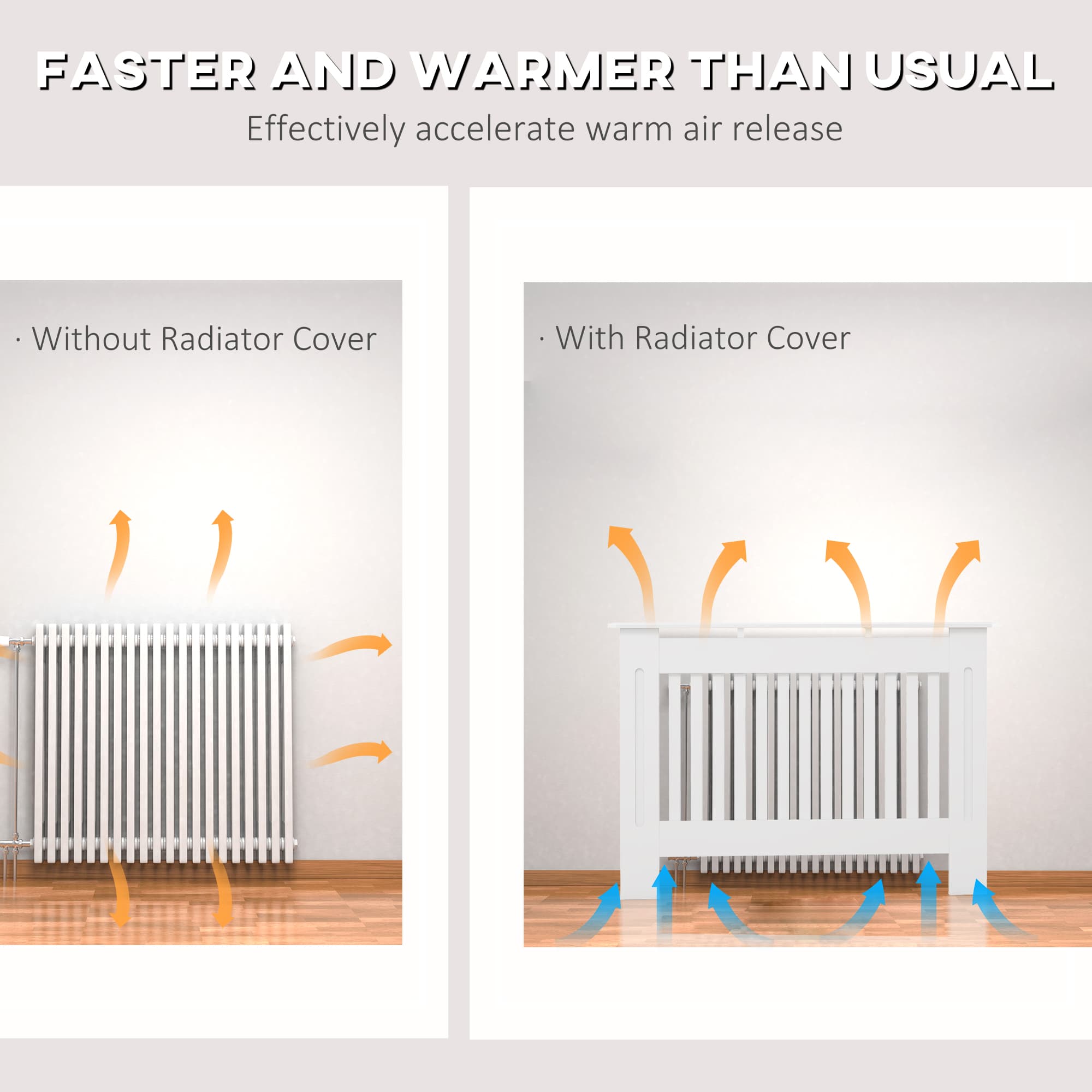 Transform Your Room with this White Slatted Radiator Cover - image 3