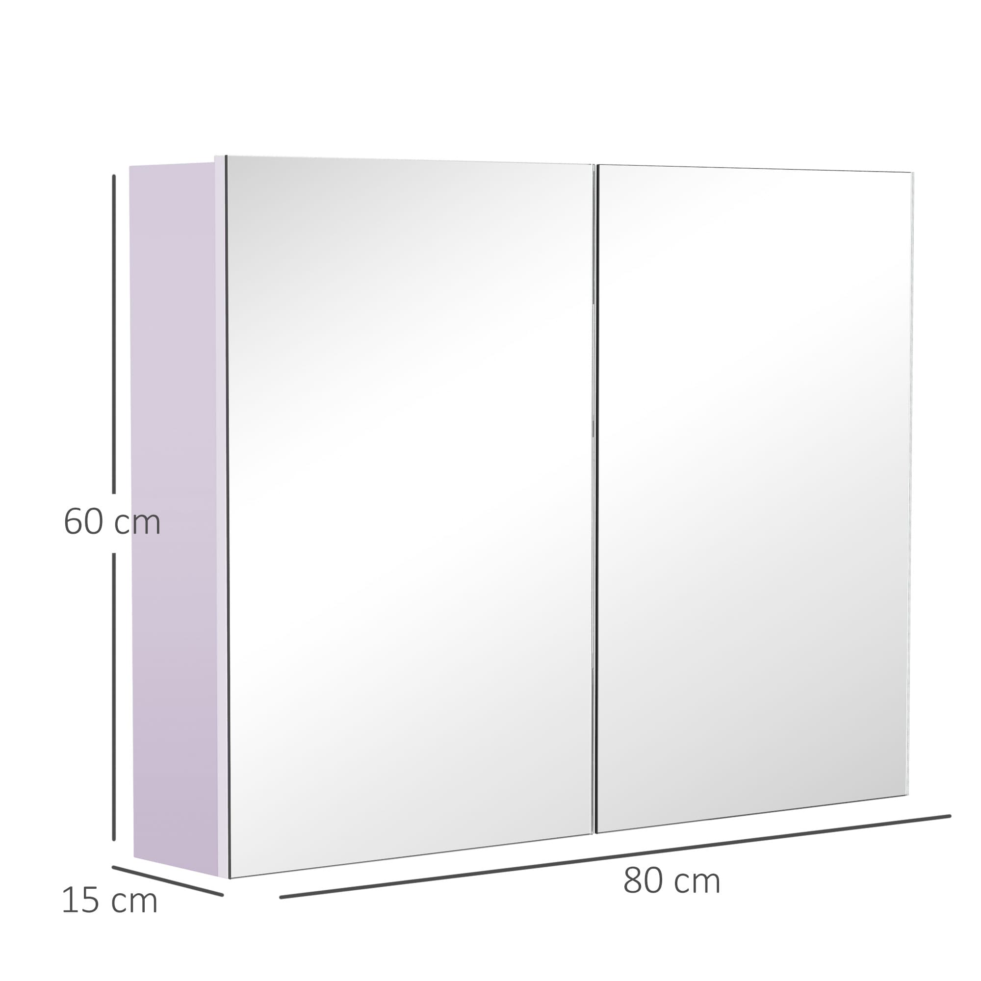 Transform Your Space with this White Double Door Mirror Cabinet - image 3