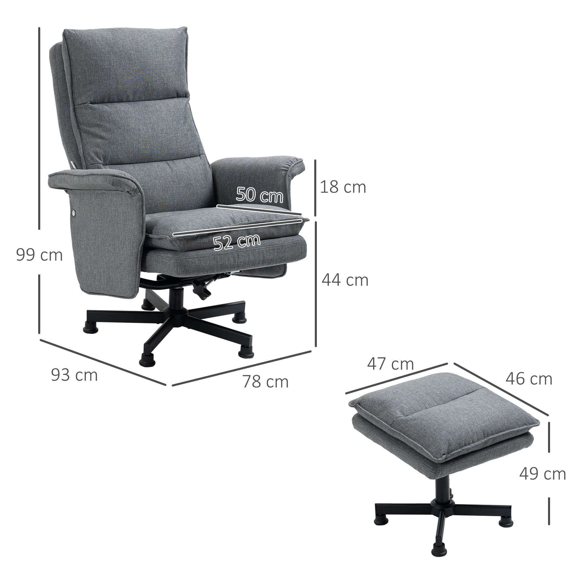Transform Your Relaxation with this Grey Massage Recliner Set - image 2