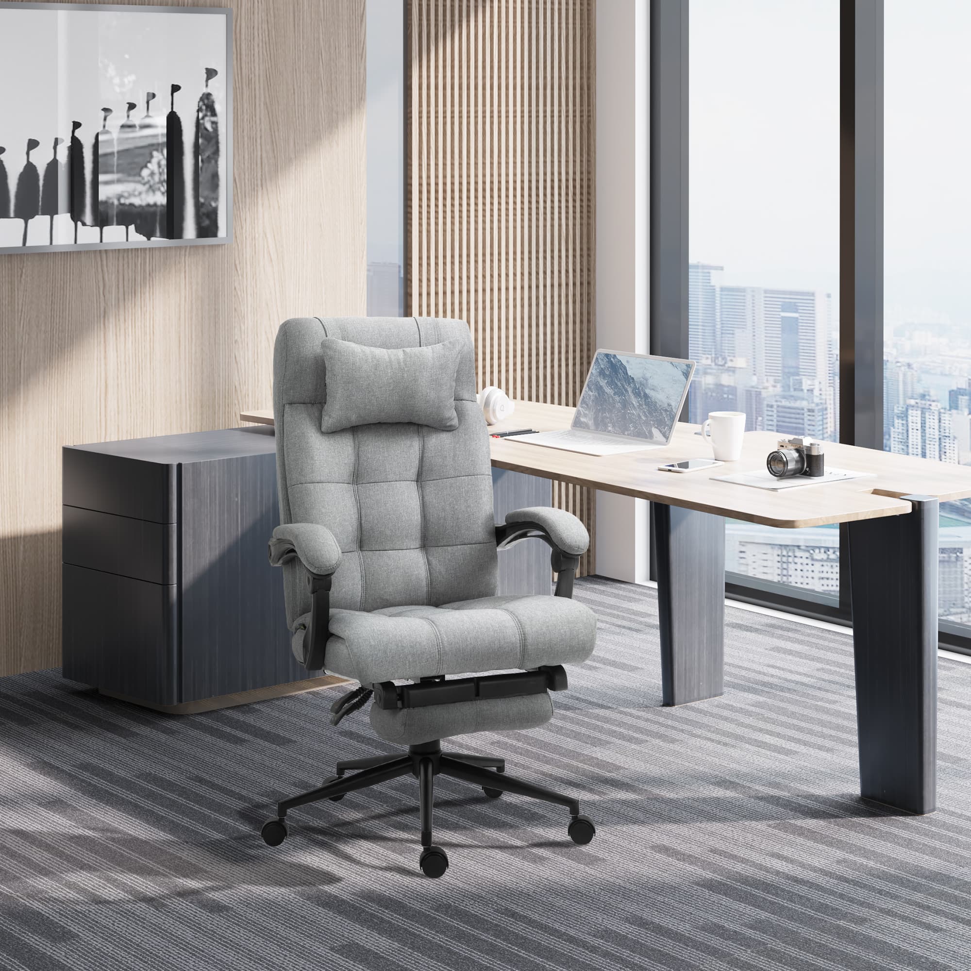 Transform Your Workspace with the Vinsetto Reclining Office Chair - image 4