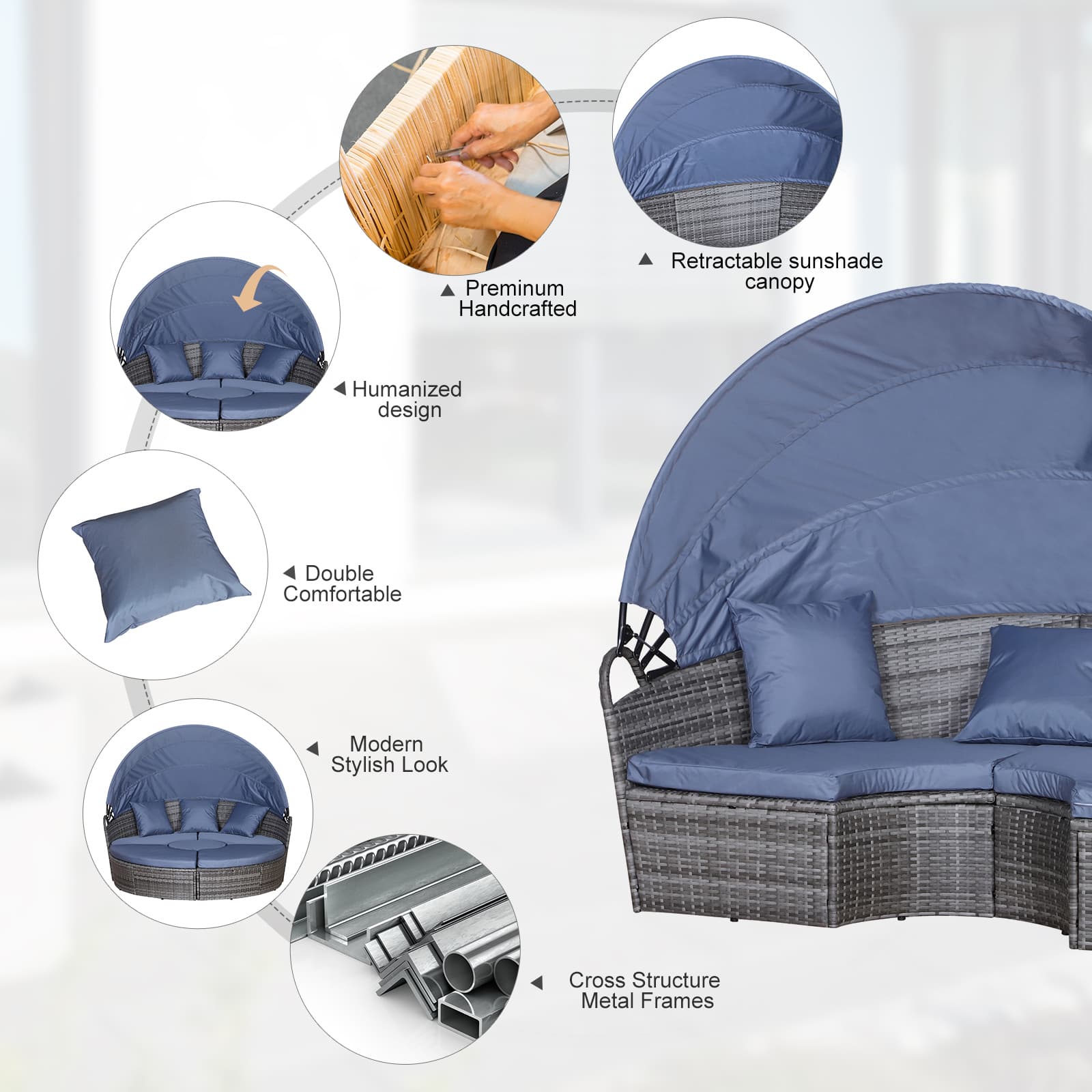 Transform Your Garden with this Premium Rattan Daybed - image 2