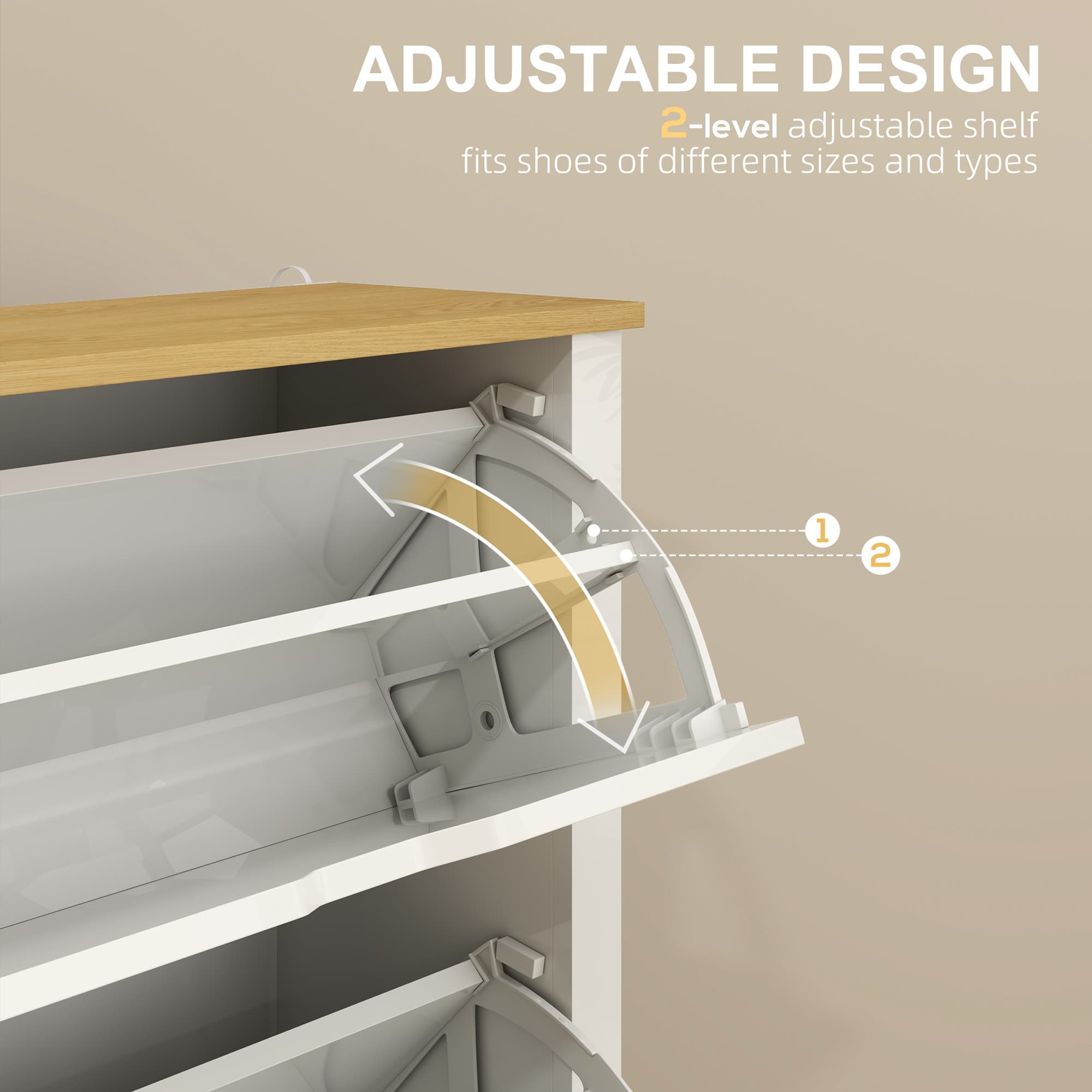 Transform Your Hallway With This Slim High Gloss Shoe Cabinet - image 2