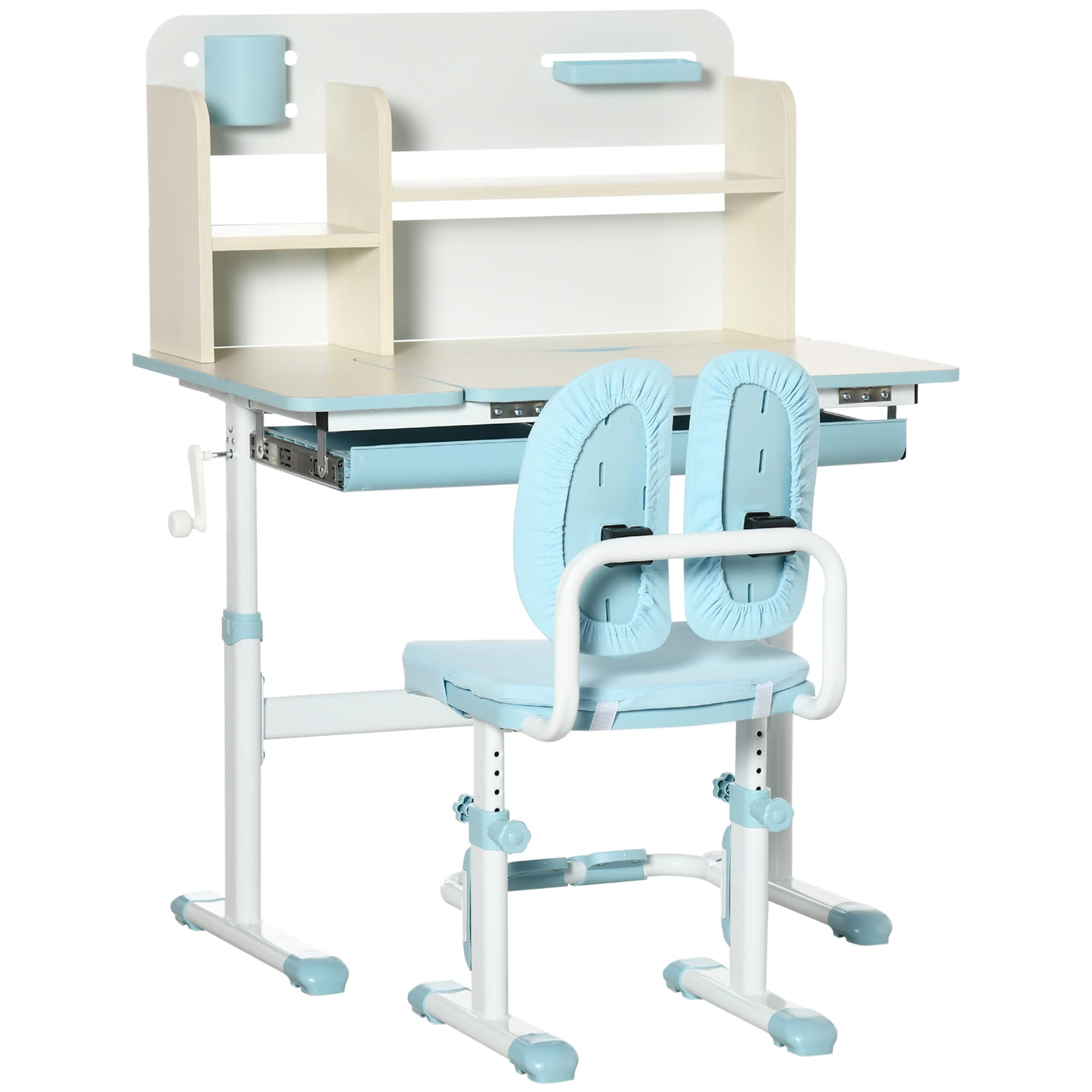 Transform Their Study Space with this Blue Kids Desk Set - Blue