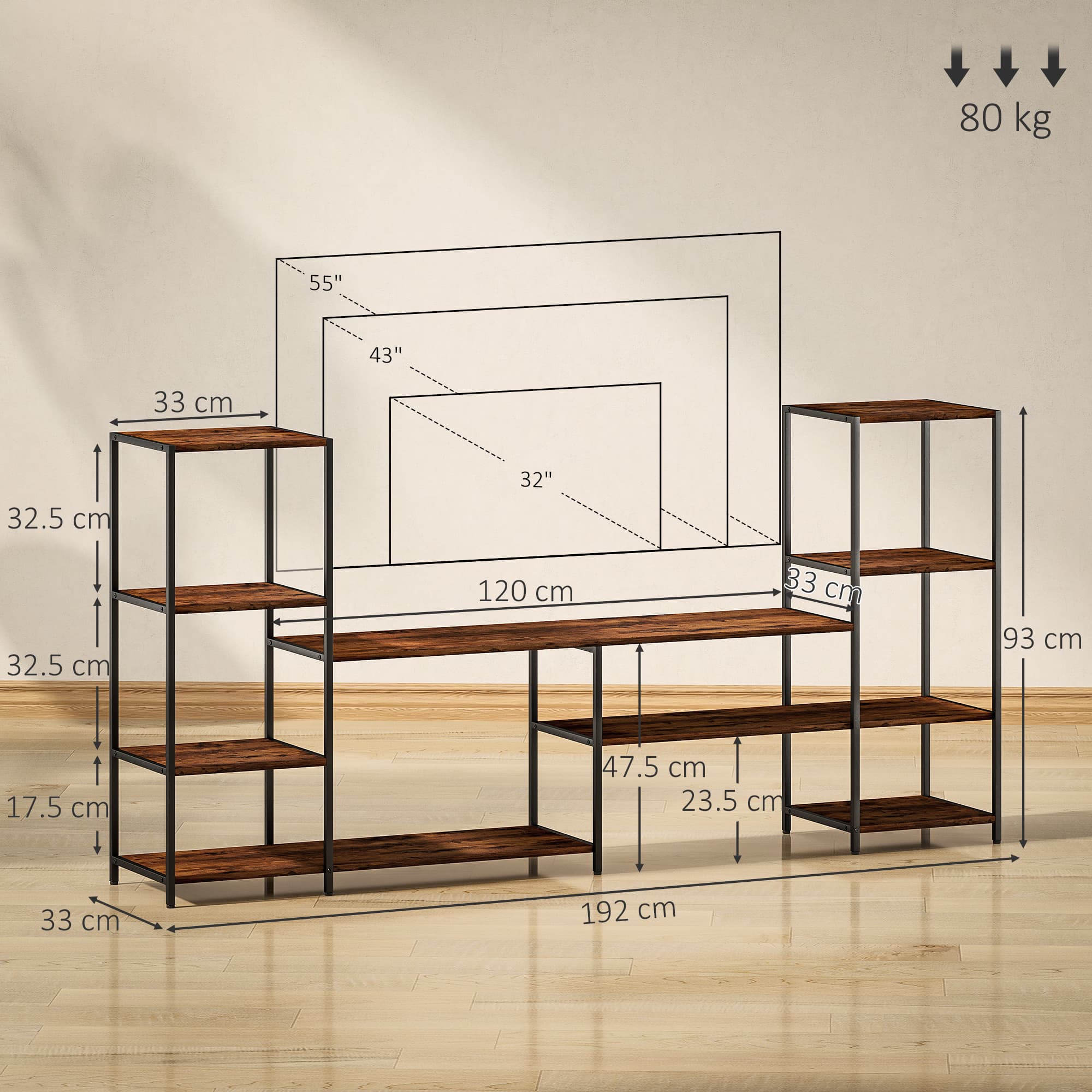Transform Your Lounge with this Industrial 55-Inch TV Unit - image 3