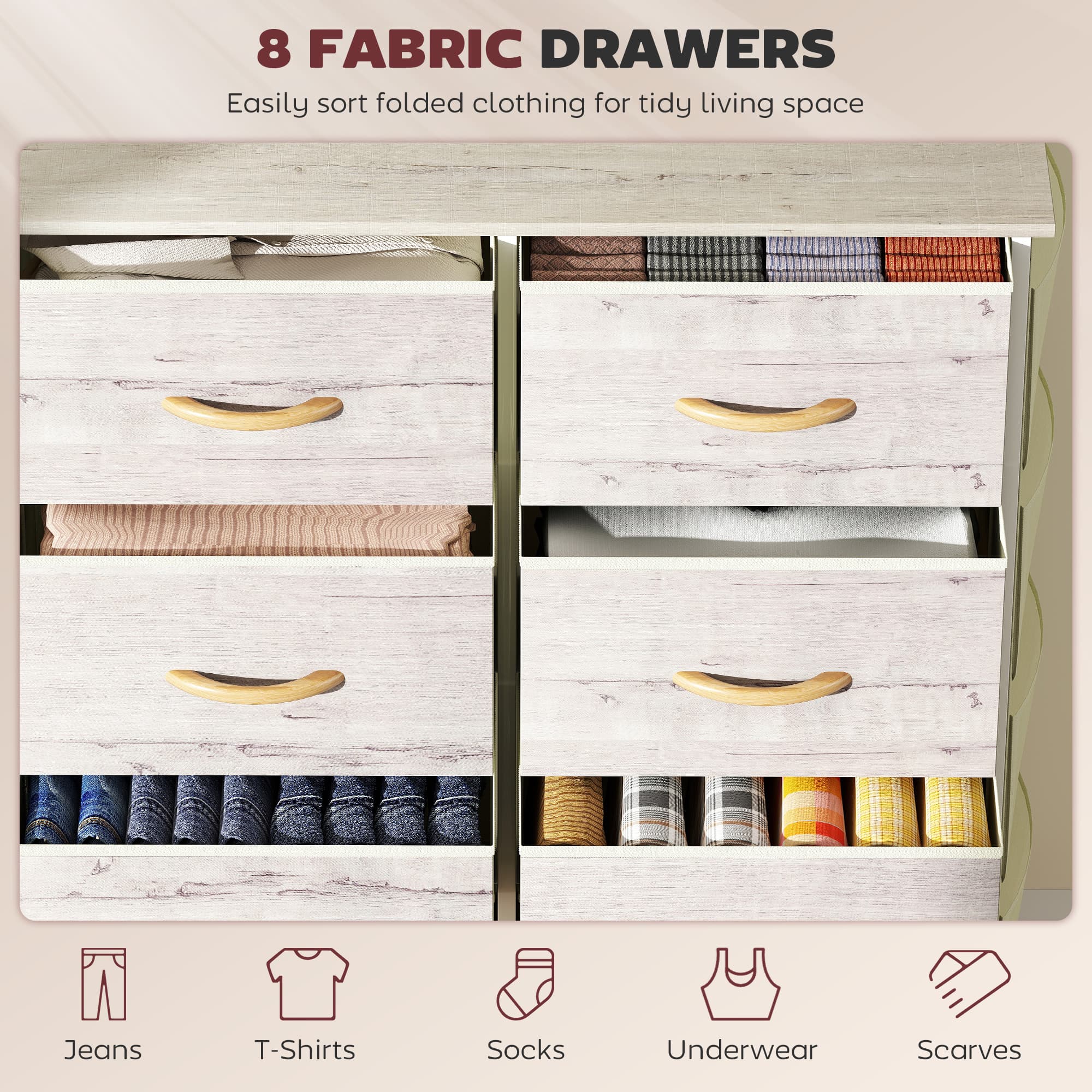 Transform Your Space with this 8-Drawer Fabric Storage Chest - image 1