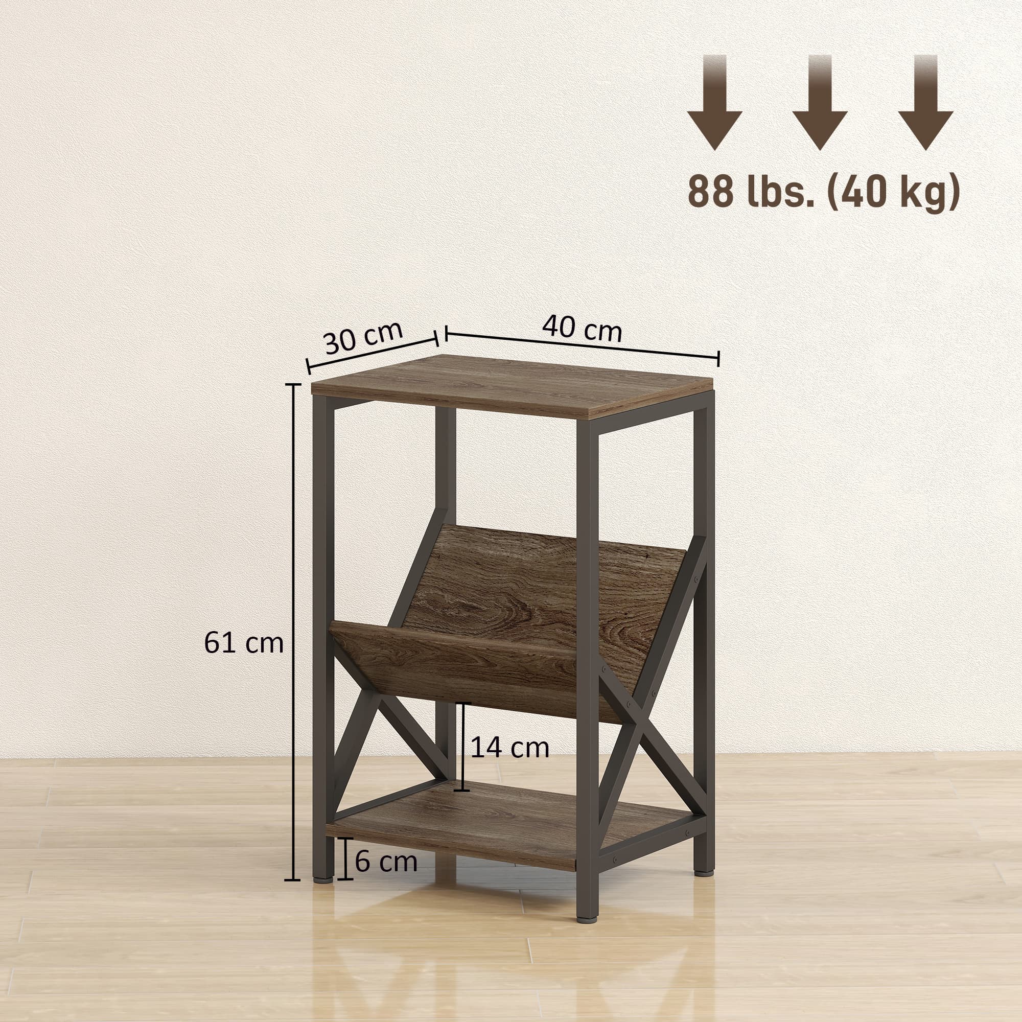 Slim Oak Side Table For Tidy Everyday Storage - image 6