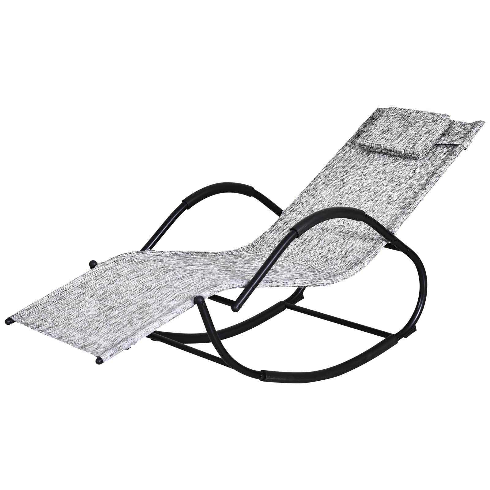 Transform Your Garden with this Zero Gravity Rocking Lounger - Grey