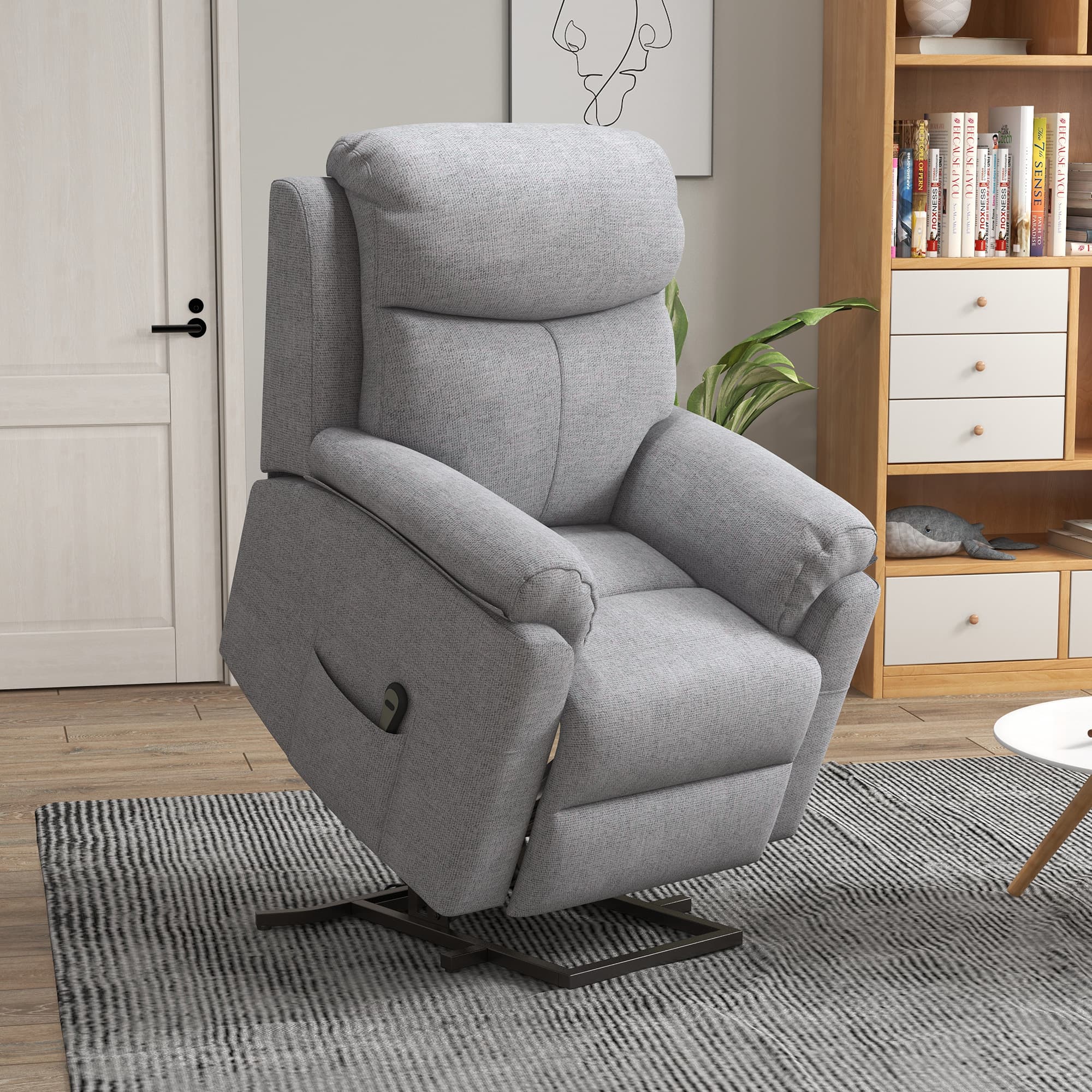 Effortless Mobility: Grey Electric Riser Recliner Chair - image 5