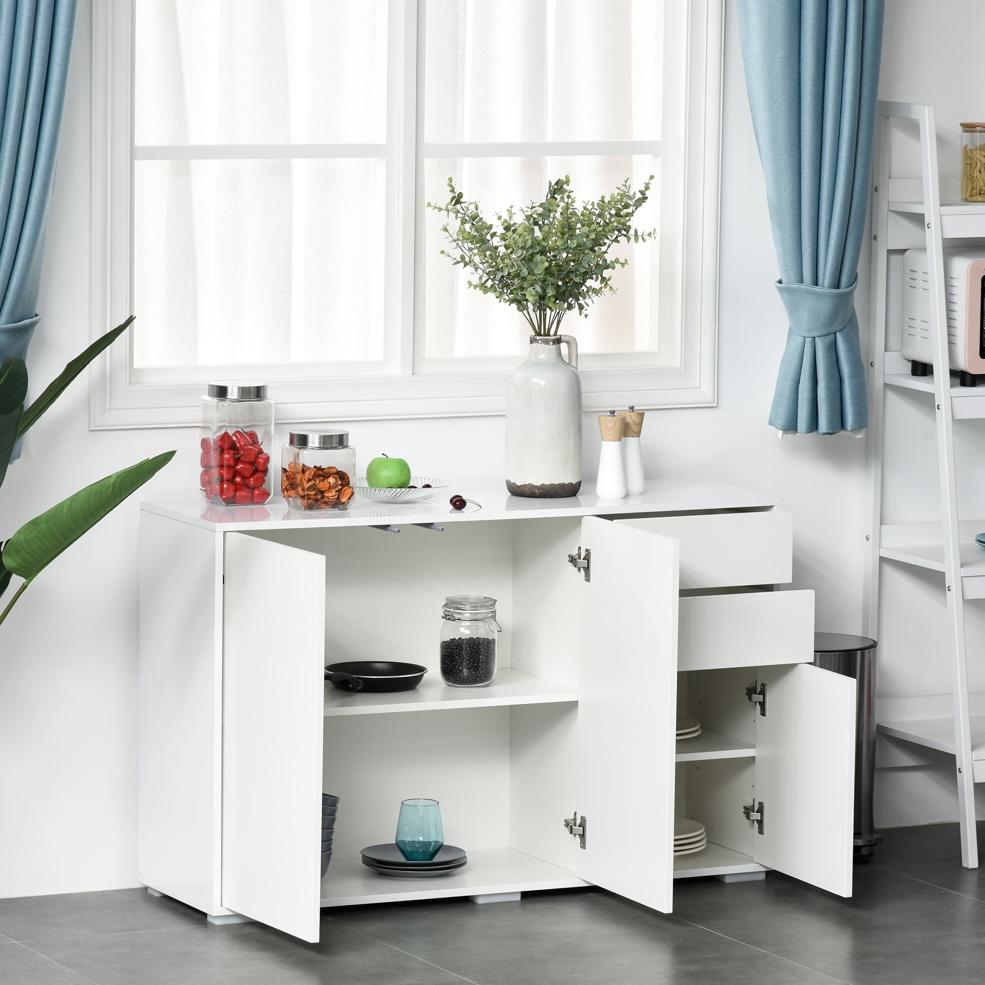Transform Your Space With This Sleek White High Gloss Sideboard - image 5