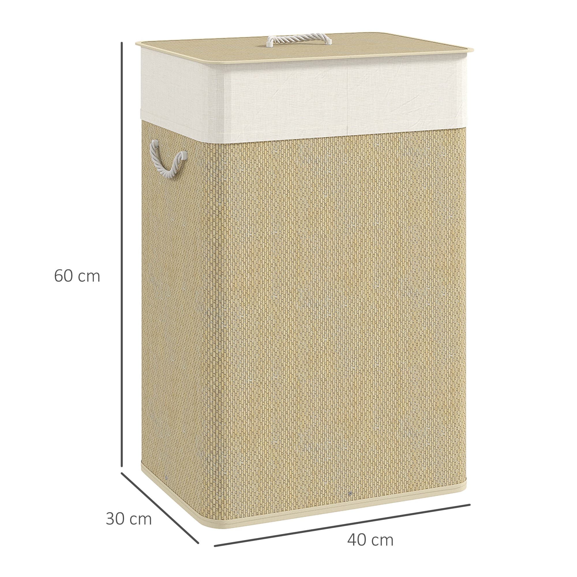 Bamboo Laundry Basket with Lid for Tidy Bedrooms - image 3