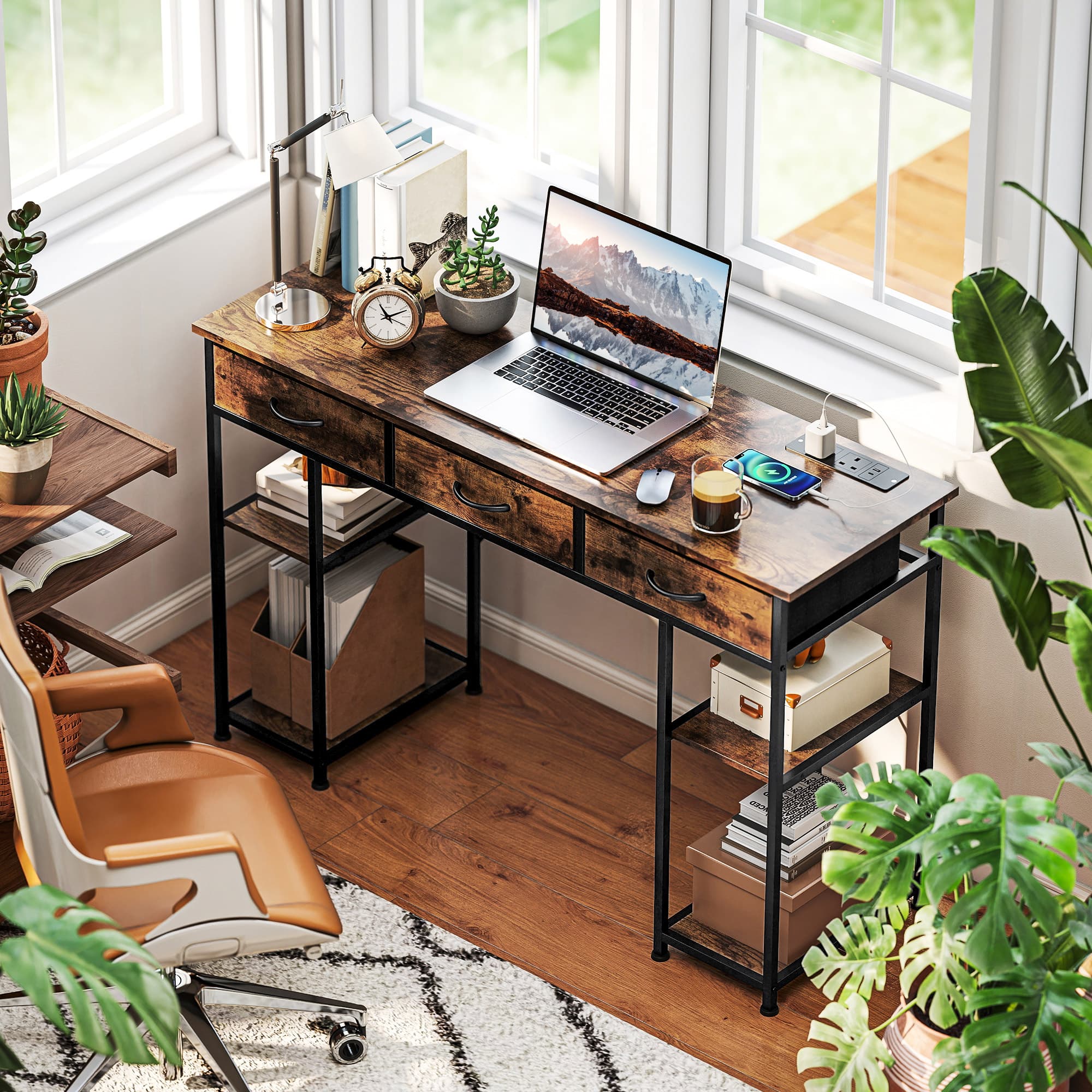 Effortless Organisation: 120cm Desk with Power Outlets - image 4