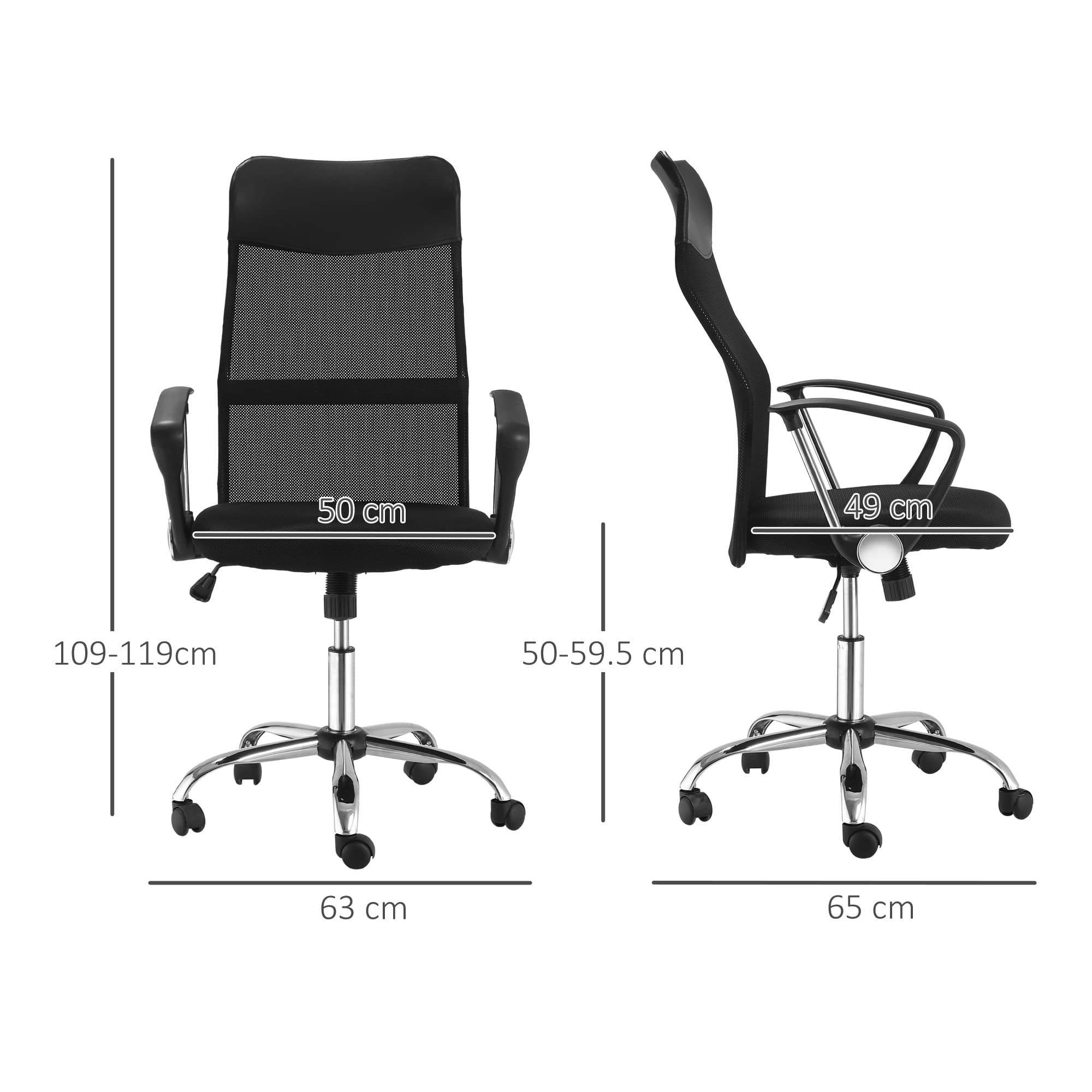 Engineered for Comfort: Ergonomic Black Mesh Office Chair - image 5