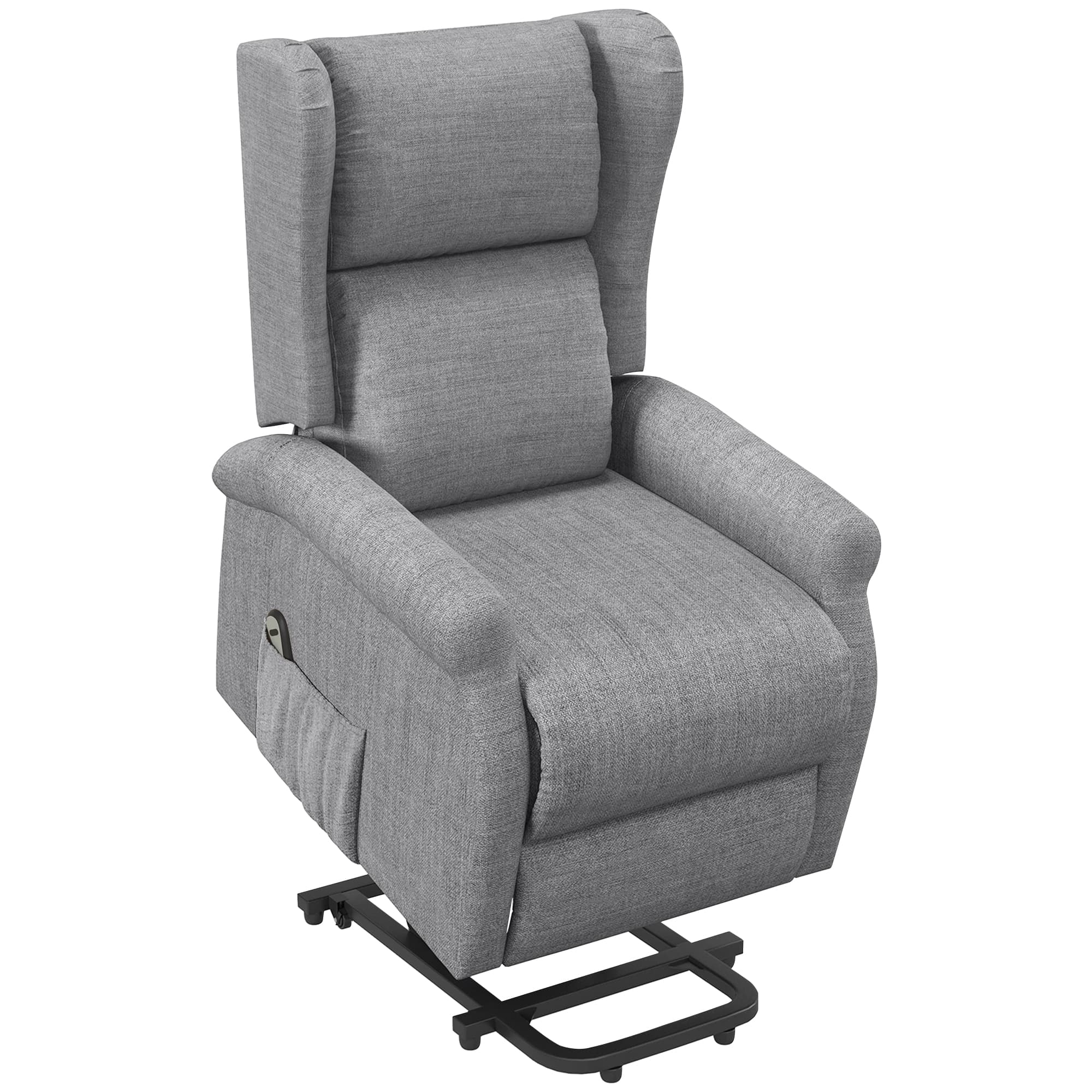 Effortless Comfort: Grey Electric Riser Recliner Armchair