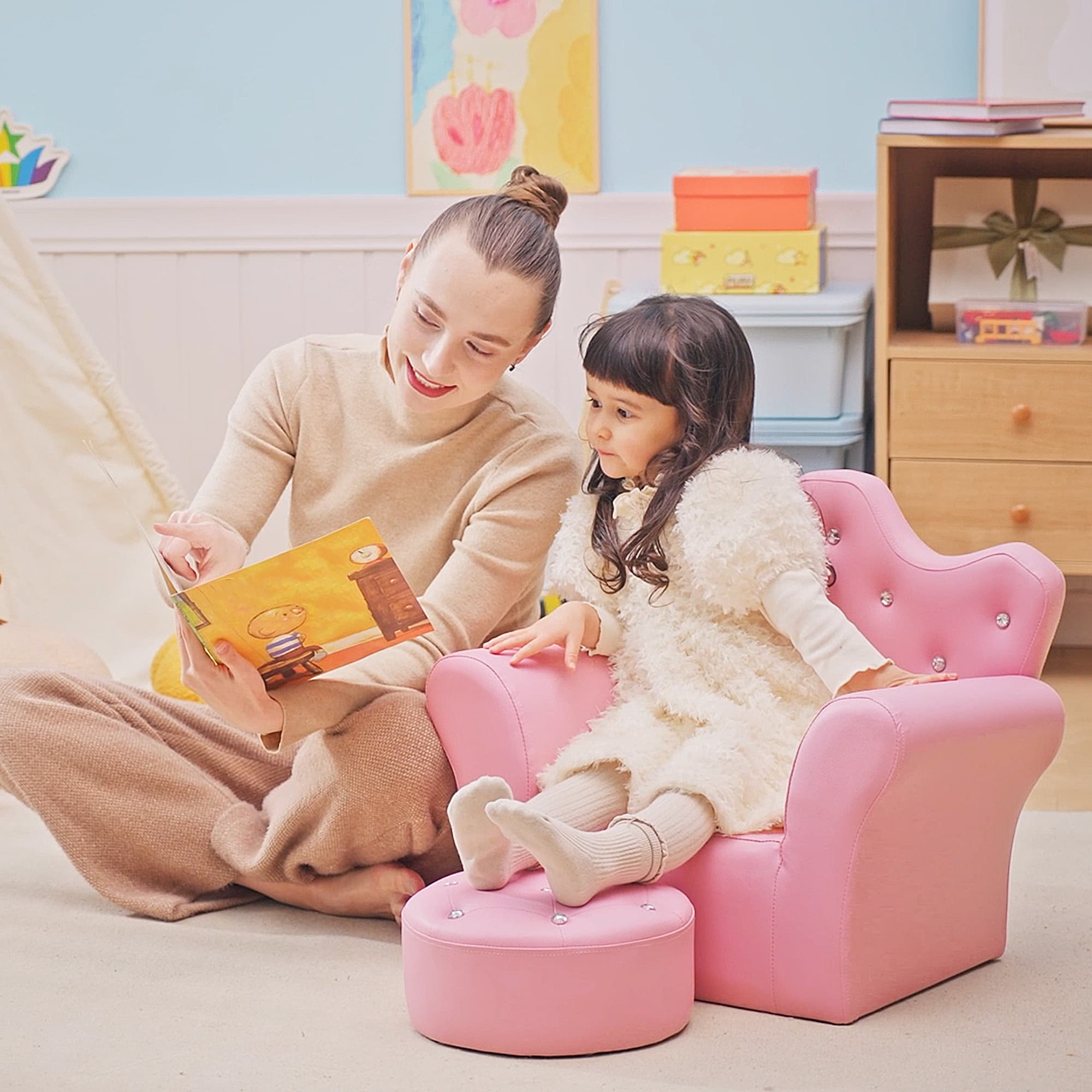 Discover Ultimate Comfort with this Pink Kids Armchair Set - image 5
