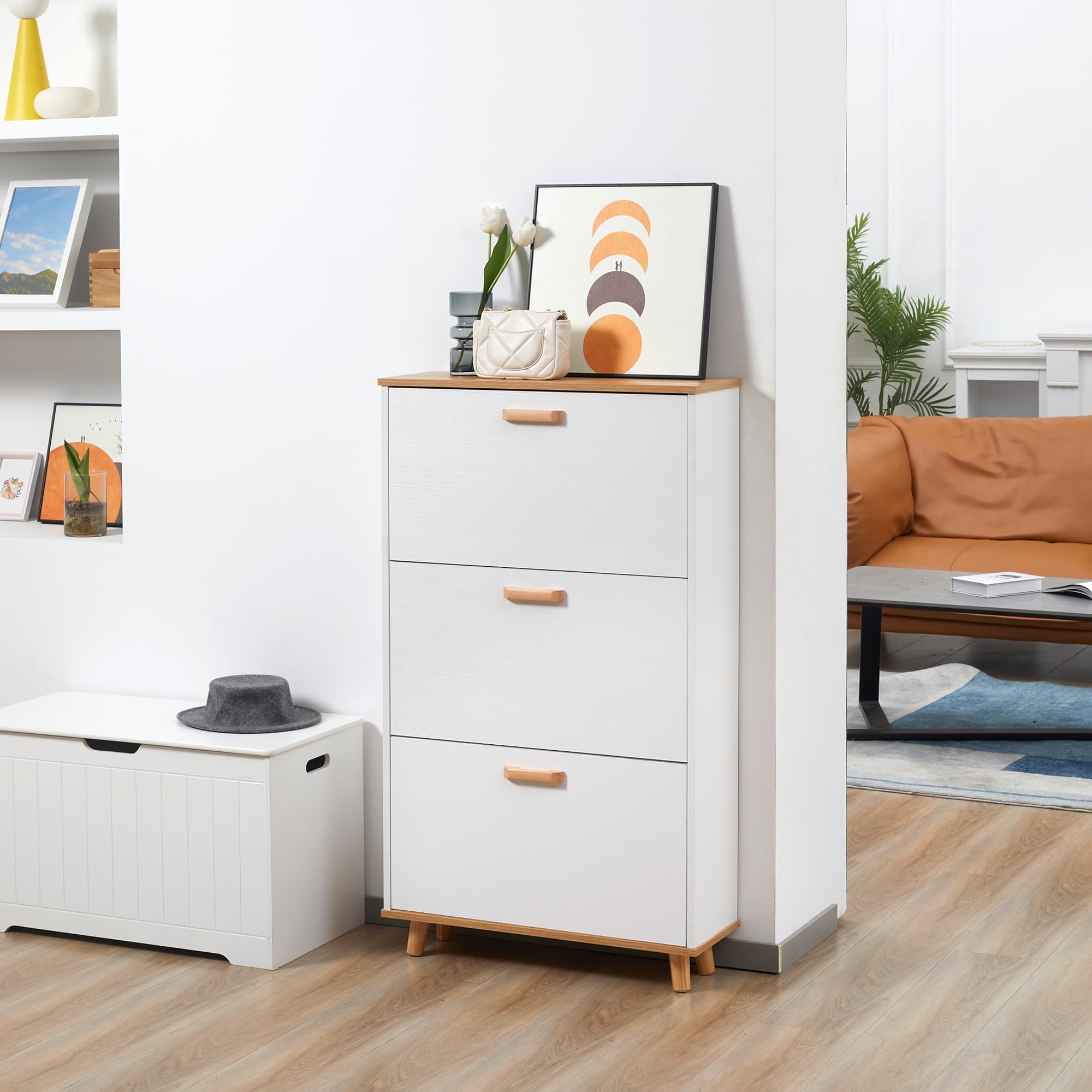 Transform Your Hallway With This Slim White Shoe Cabinet - image 3