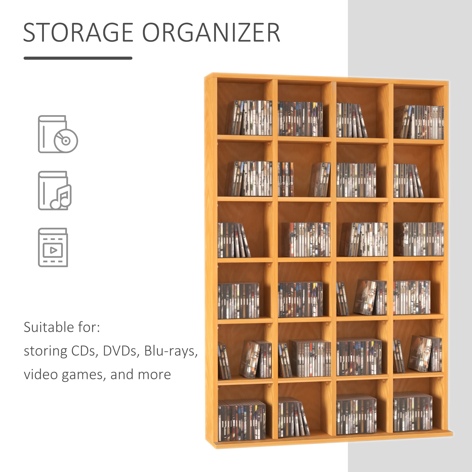 Transform Your Media Collection With This Beech Wood Storage Unit - image 2