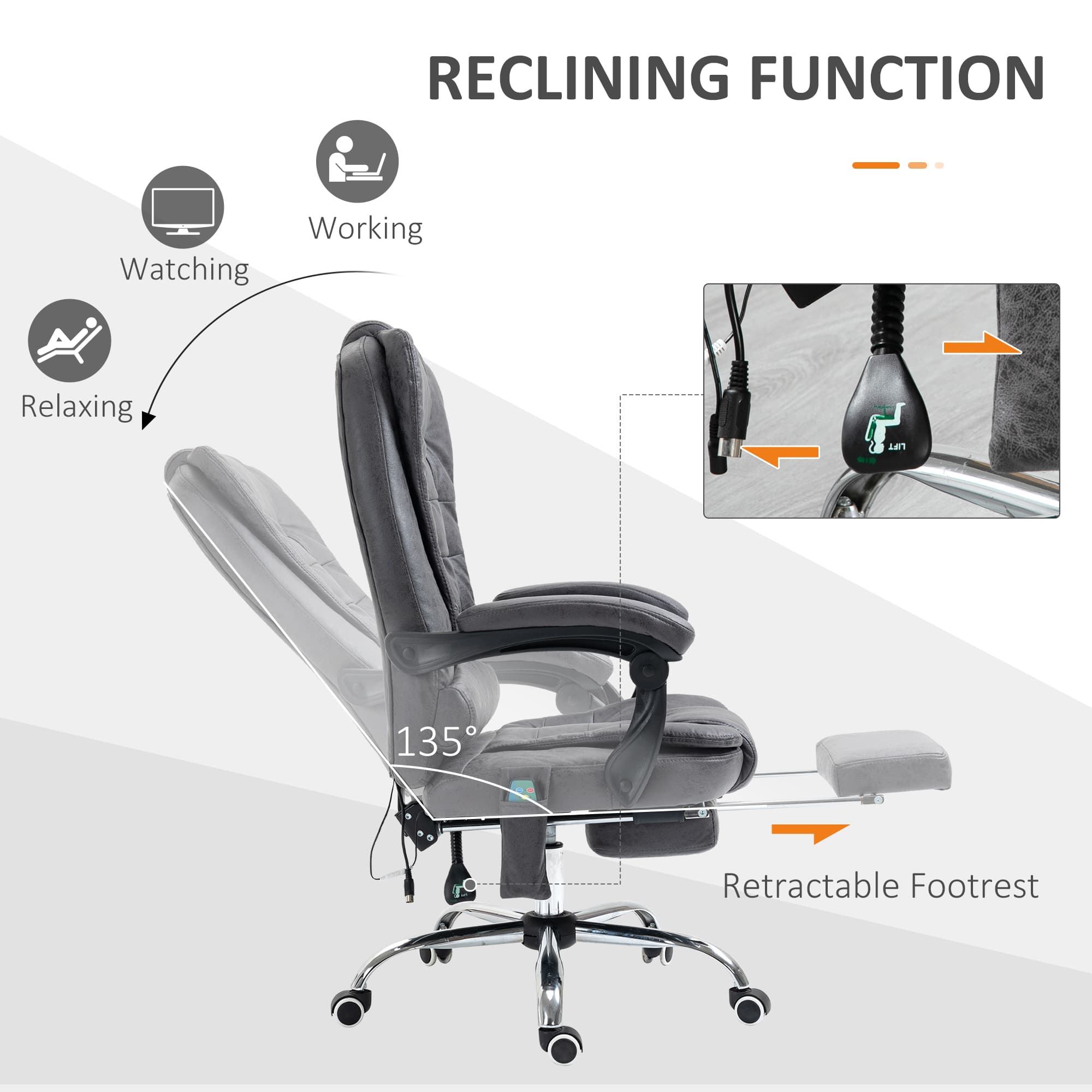 Discover Ultimate Comfort: Heated Massage Executive Chair - image 5