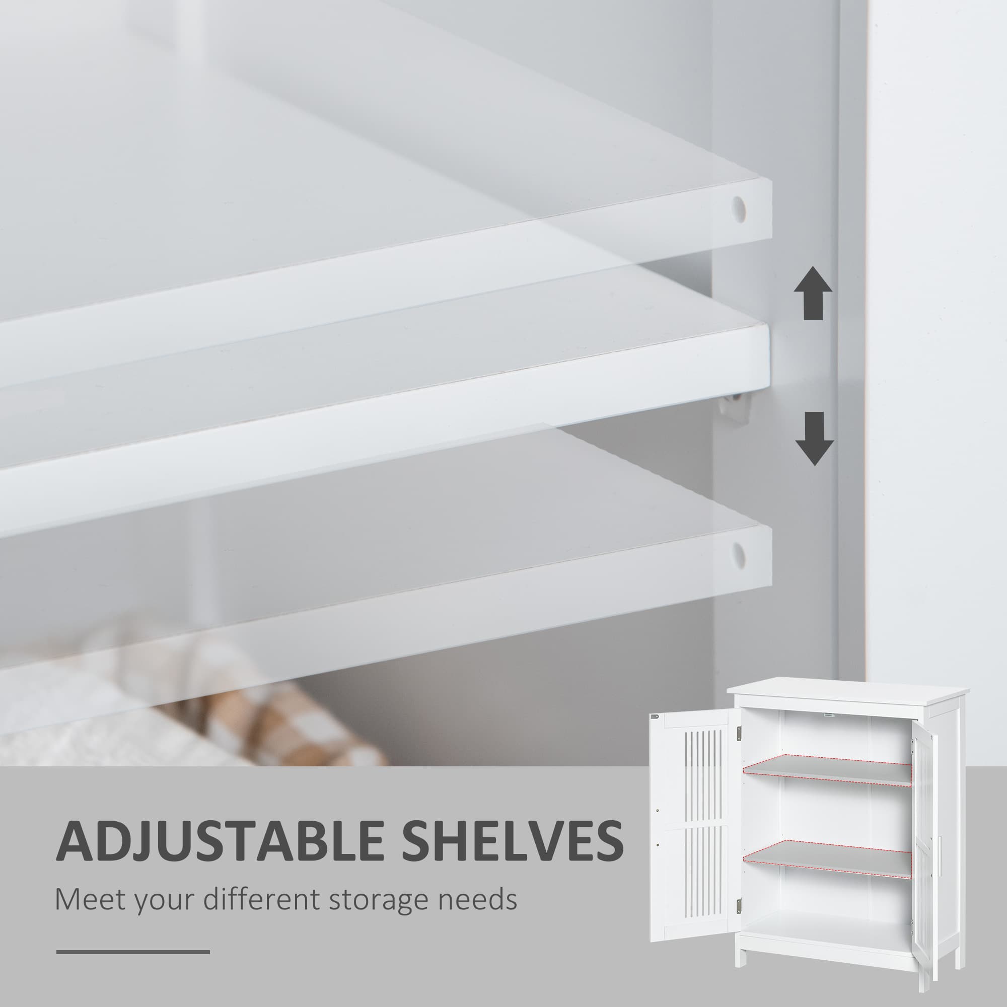 Transform Your Space with the Kleankin White Bathroom Cabinet - image 4