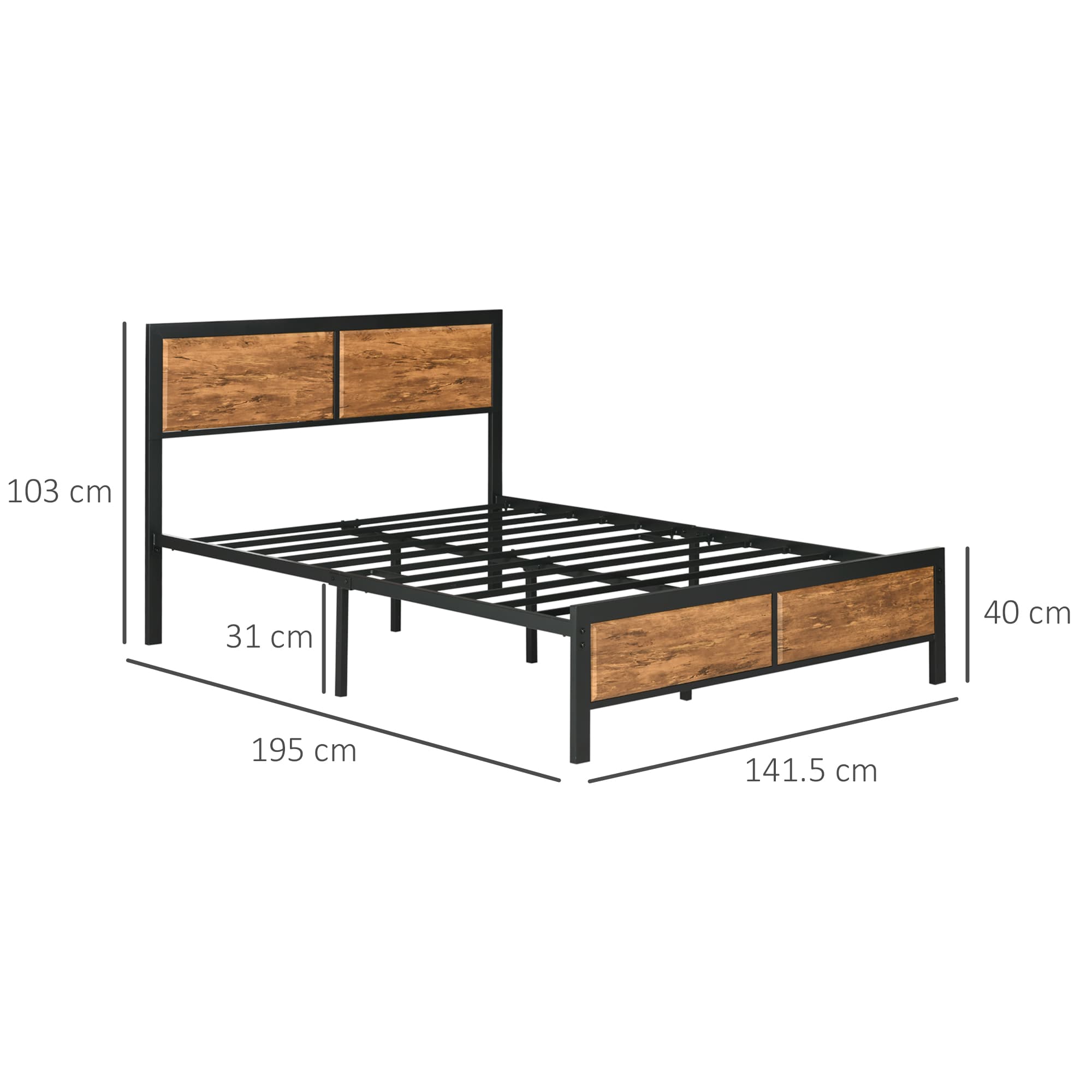Transform Your Bedroom with this Industrial Double Bed - image 5