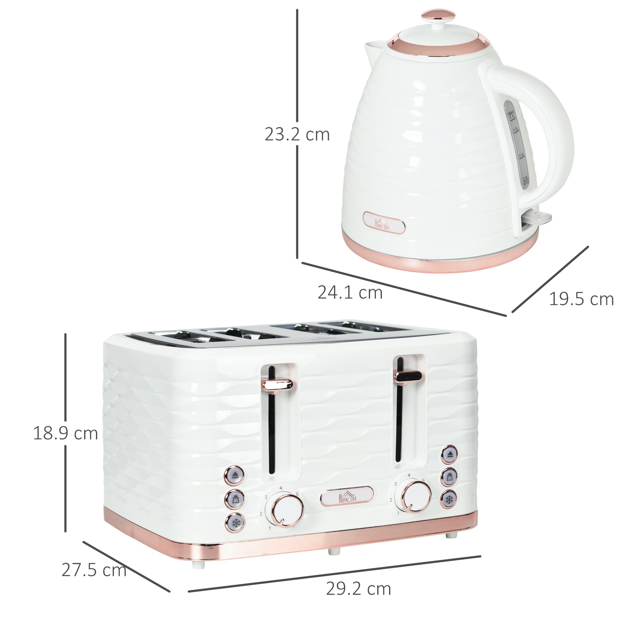 Transform Your Mornings with this Cream Kettle & Toaster Set - image 3