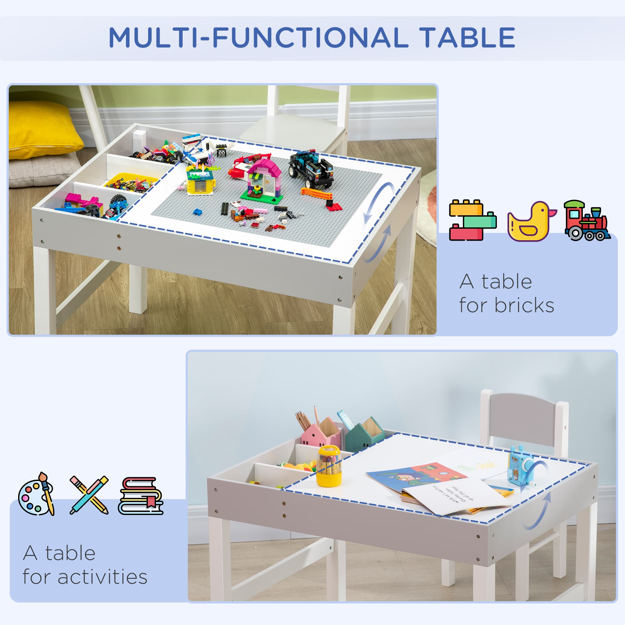 Transform Playtime with this Grey Kids Table and Chair Set - image 5