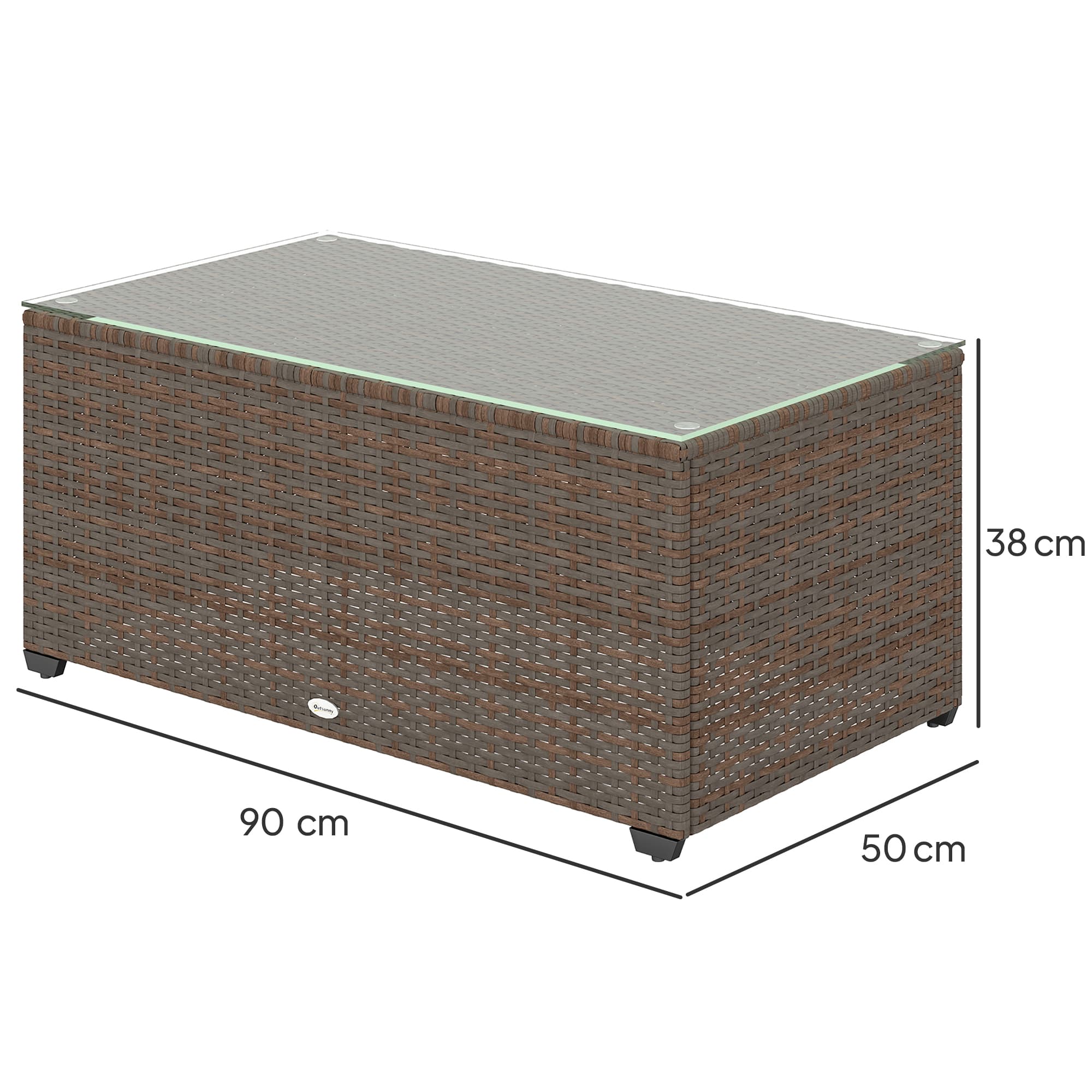 Transform Your Garden with this Rattan Glass-Top Table - image 1
