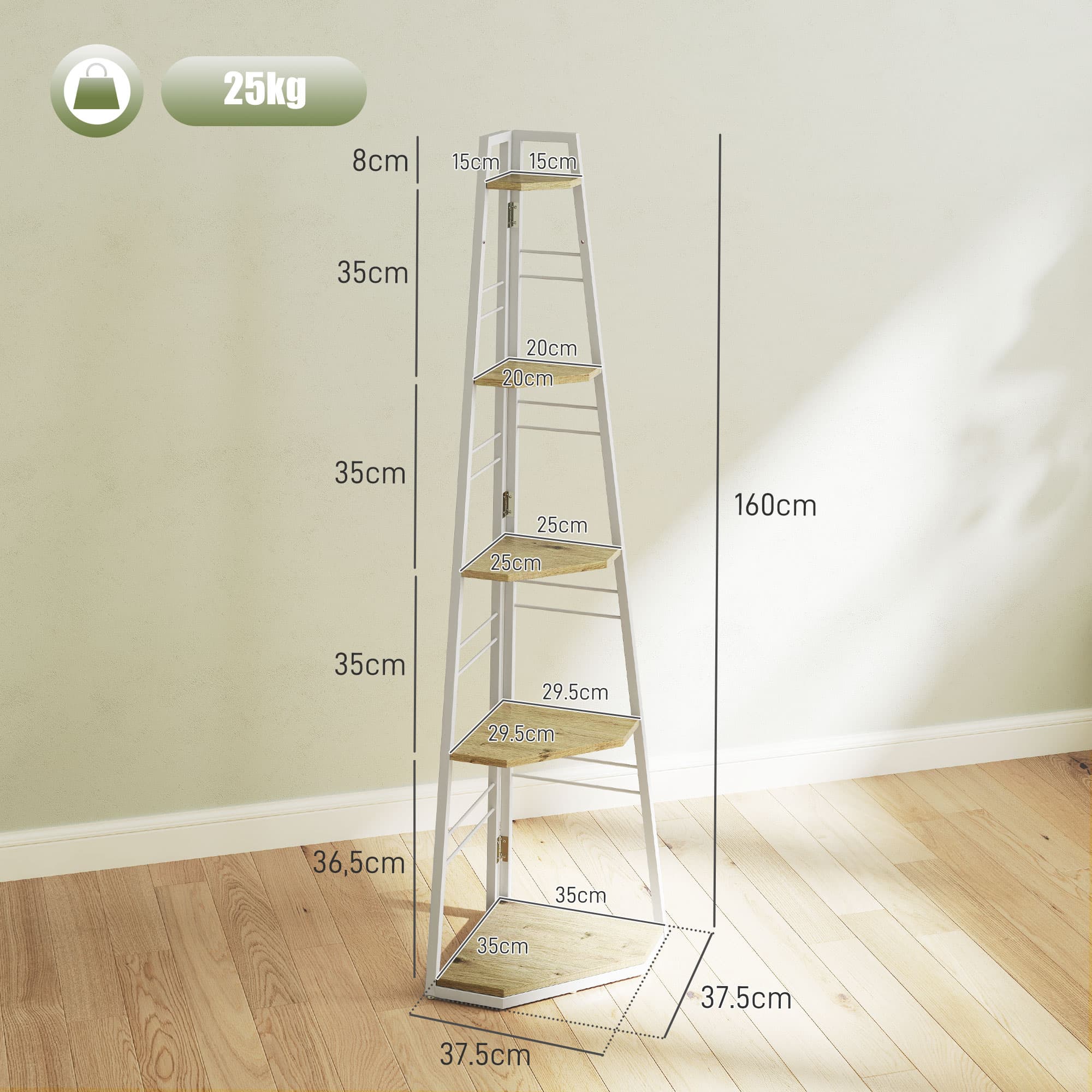 Transform Empty Corners with this 5-Tier Ladder Shelf - image 2